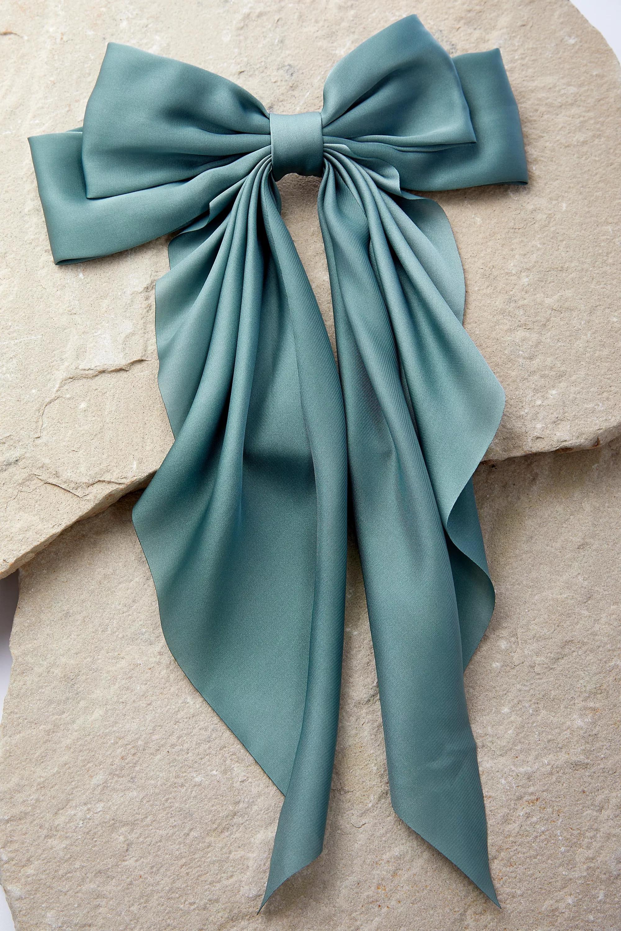 Blue Oversized Bow Hair Clip, , large image number 3