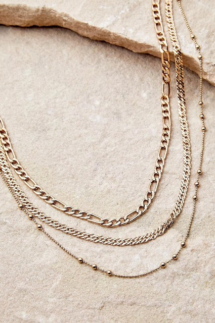 Urban Outfitters - Gold Dainty Chain Multi-Layer Necklace