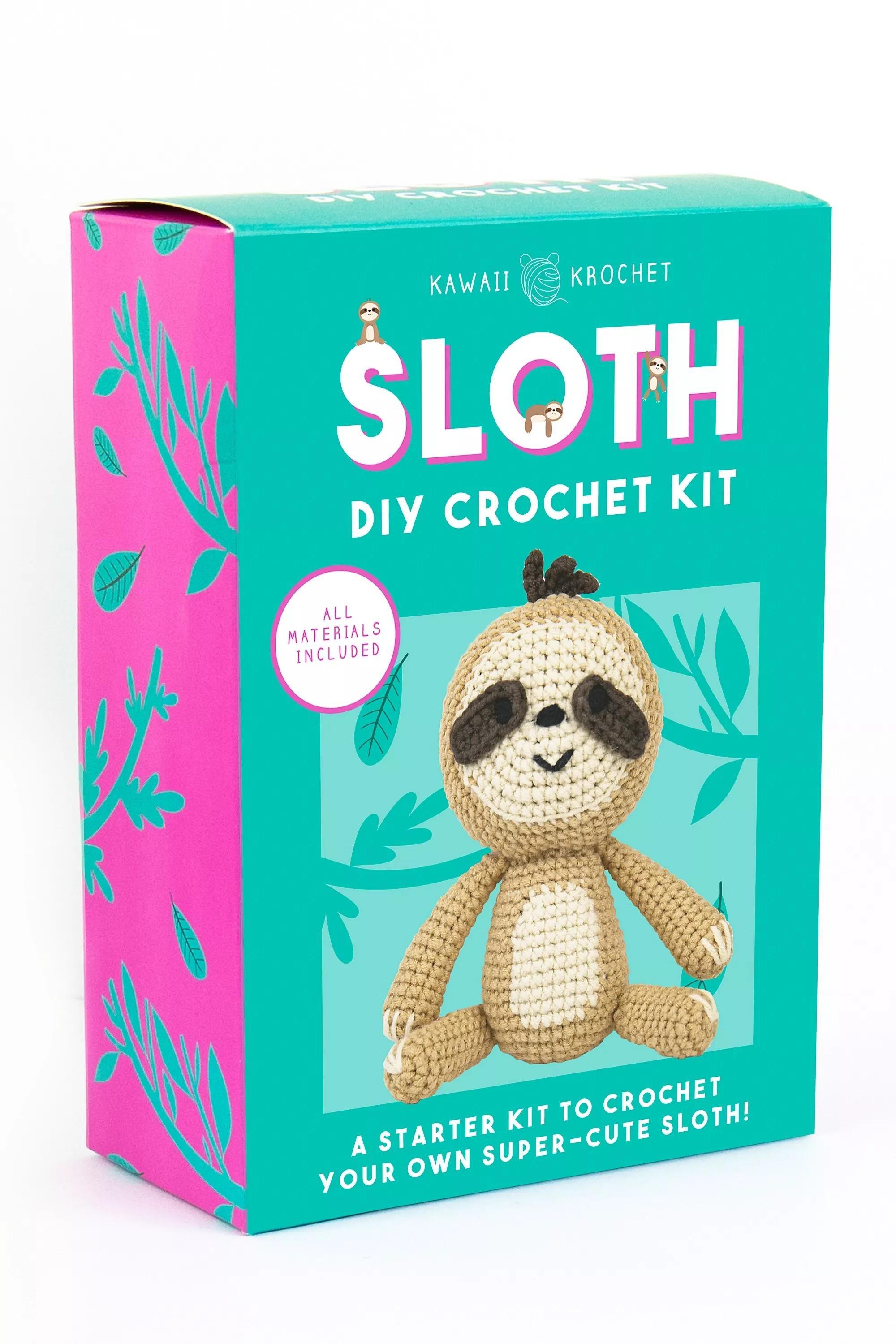 Brown Sloth Diy Crochet Kit, ASSORT, large image number 0