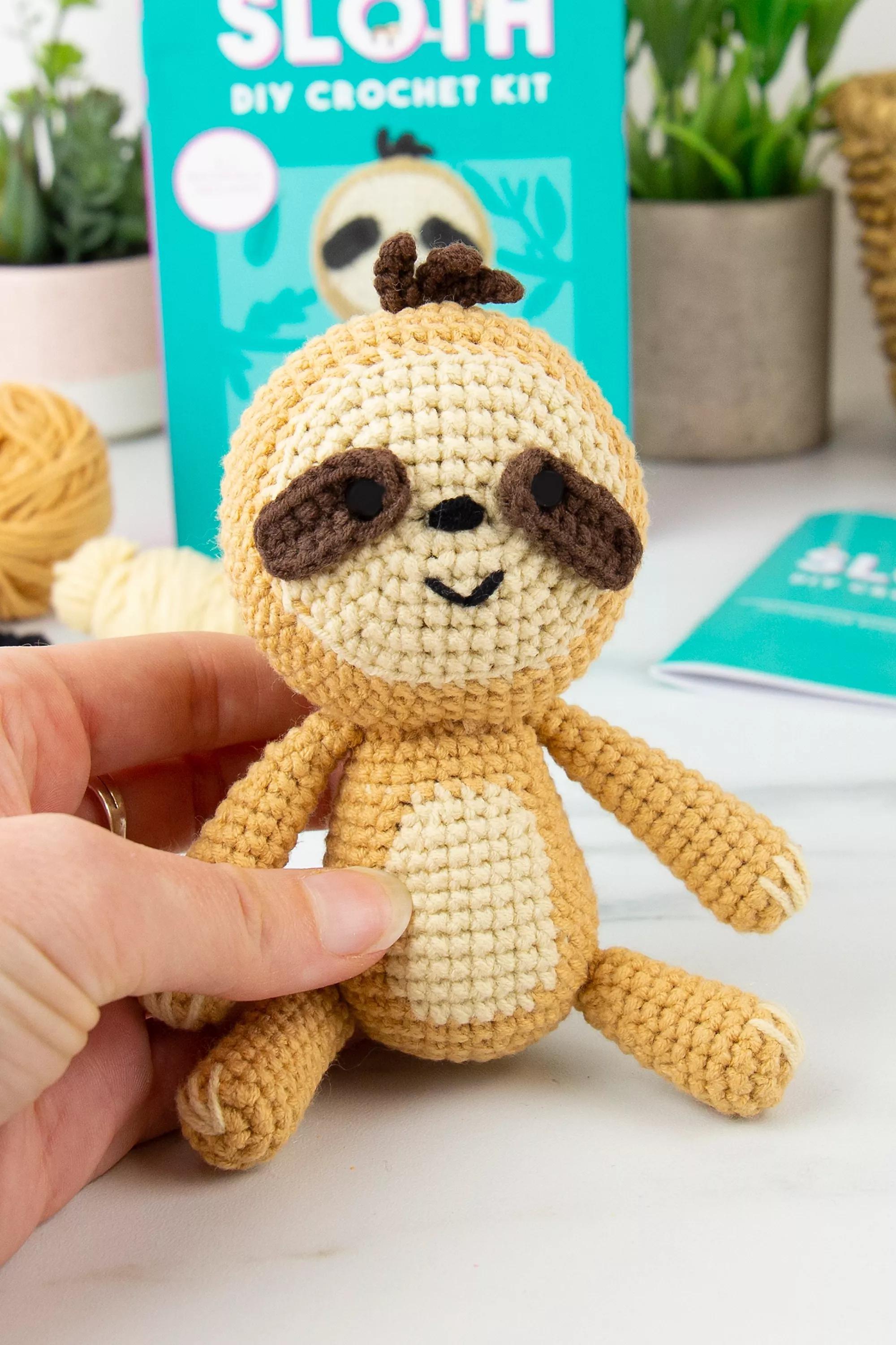 Brown Sloth Diy Crochet Kit, ASSORT, large image number 1