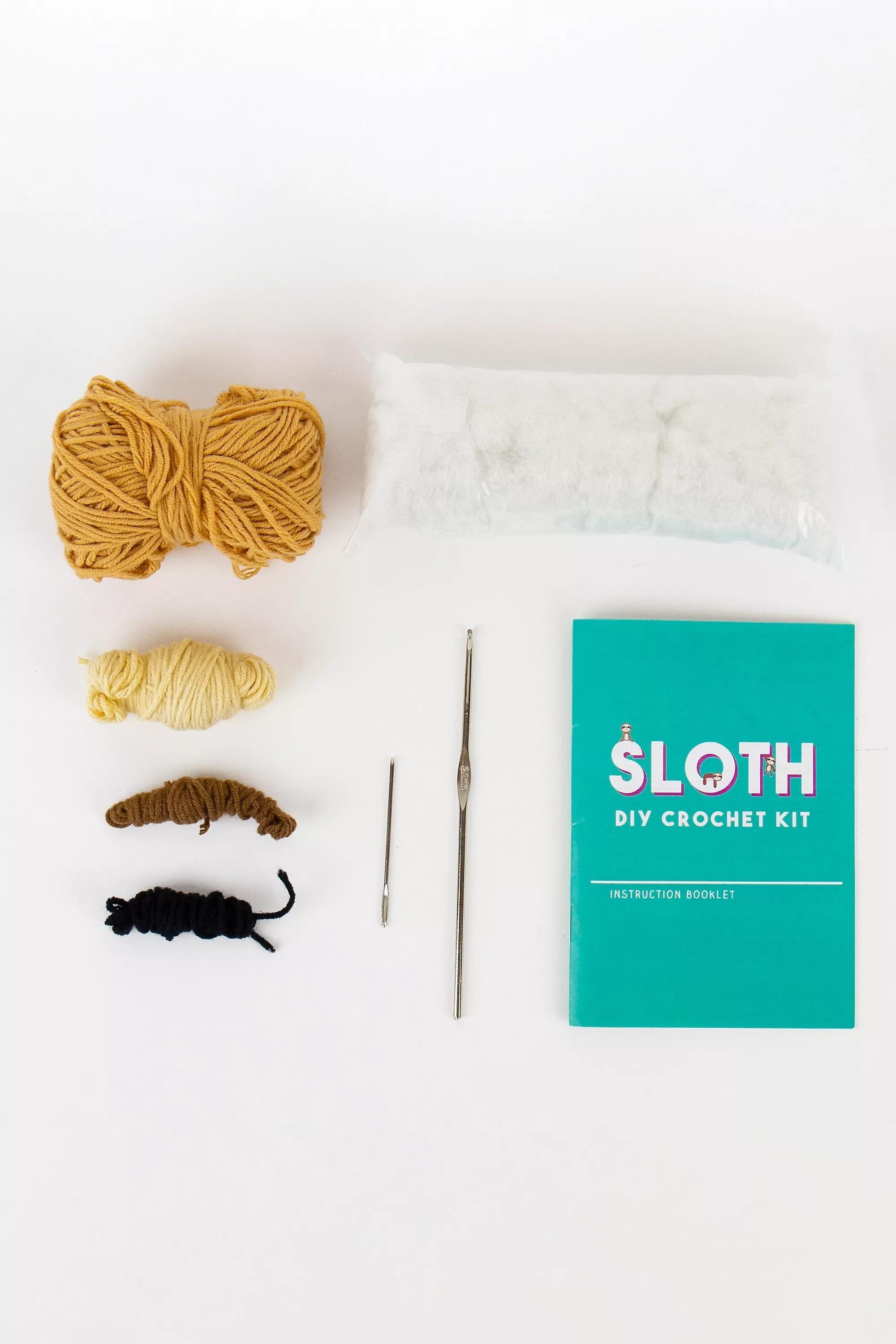 Brown Sloth Diy Crochet Kit, ASSORT, large image number 2