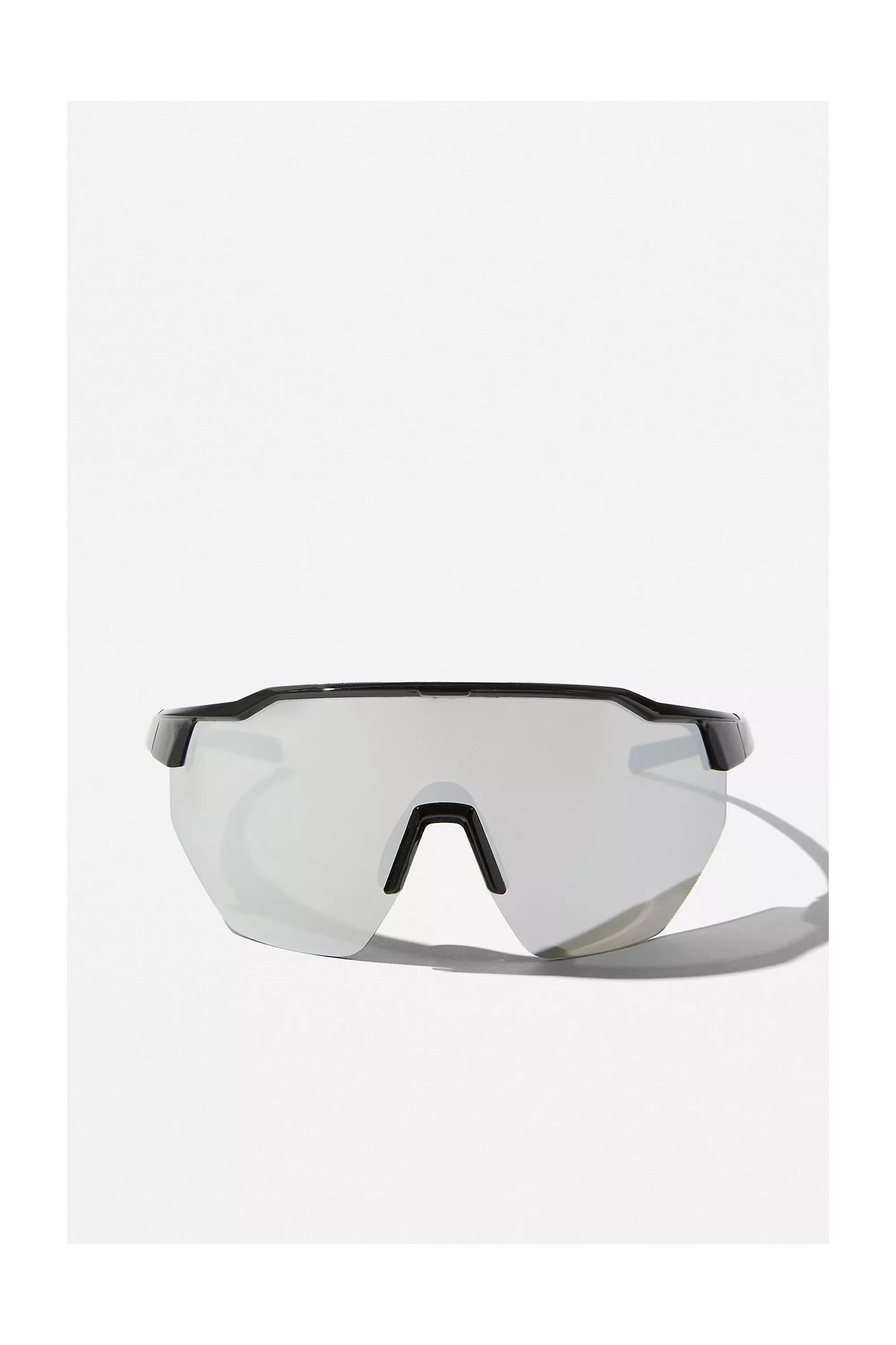 Black Sports Visor Sunglasses, , large image number 1