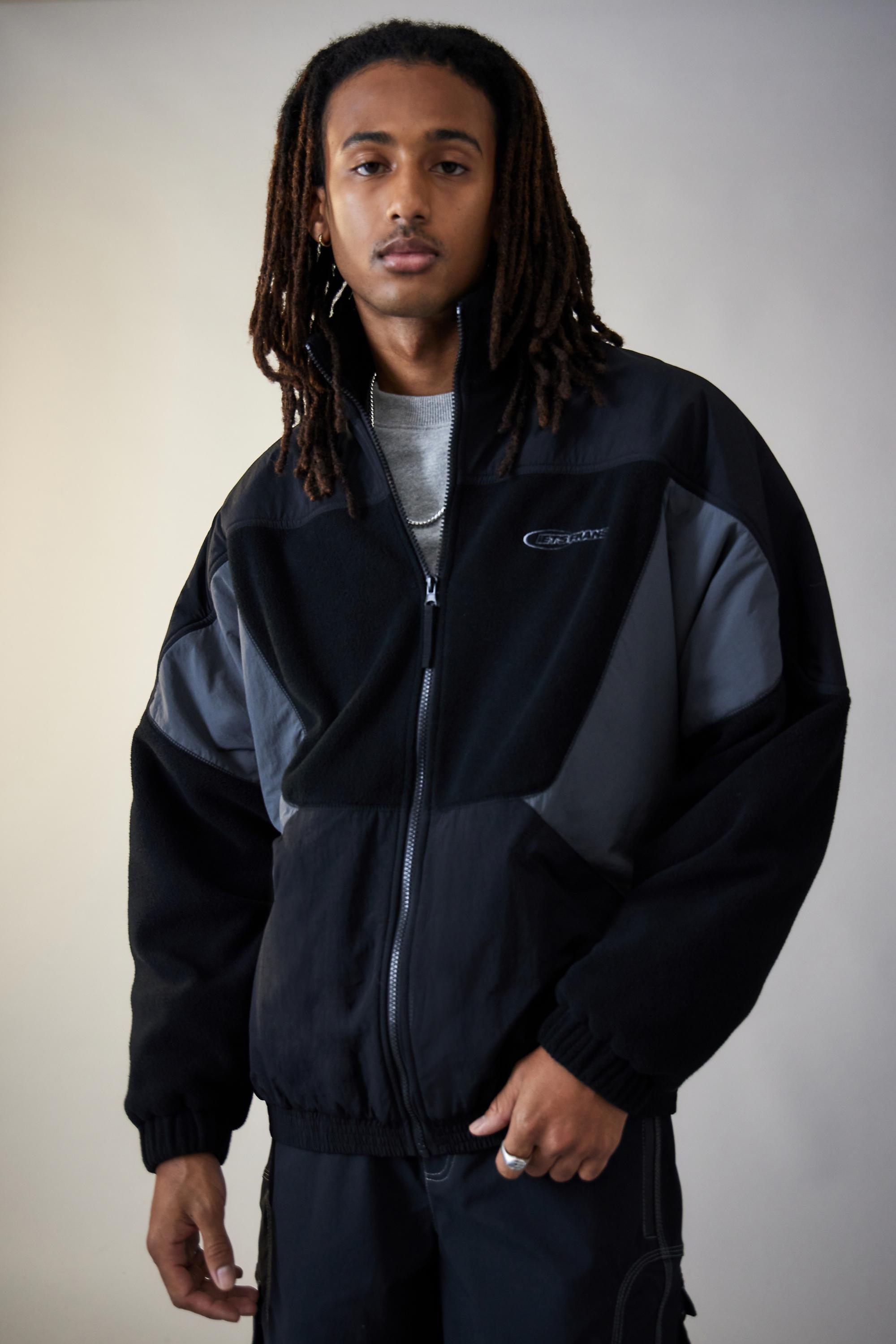 Black Iets Frans... Retro Fleece Jacket, , large image number 0