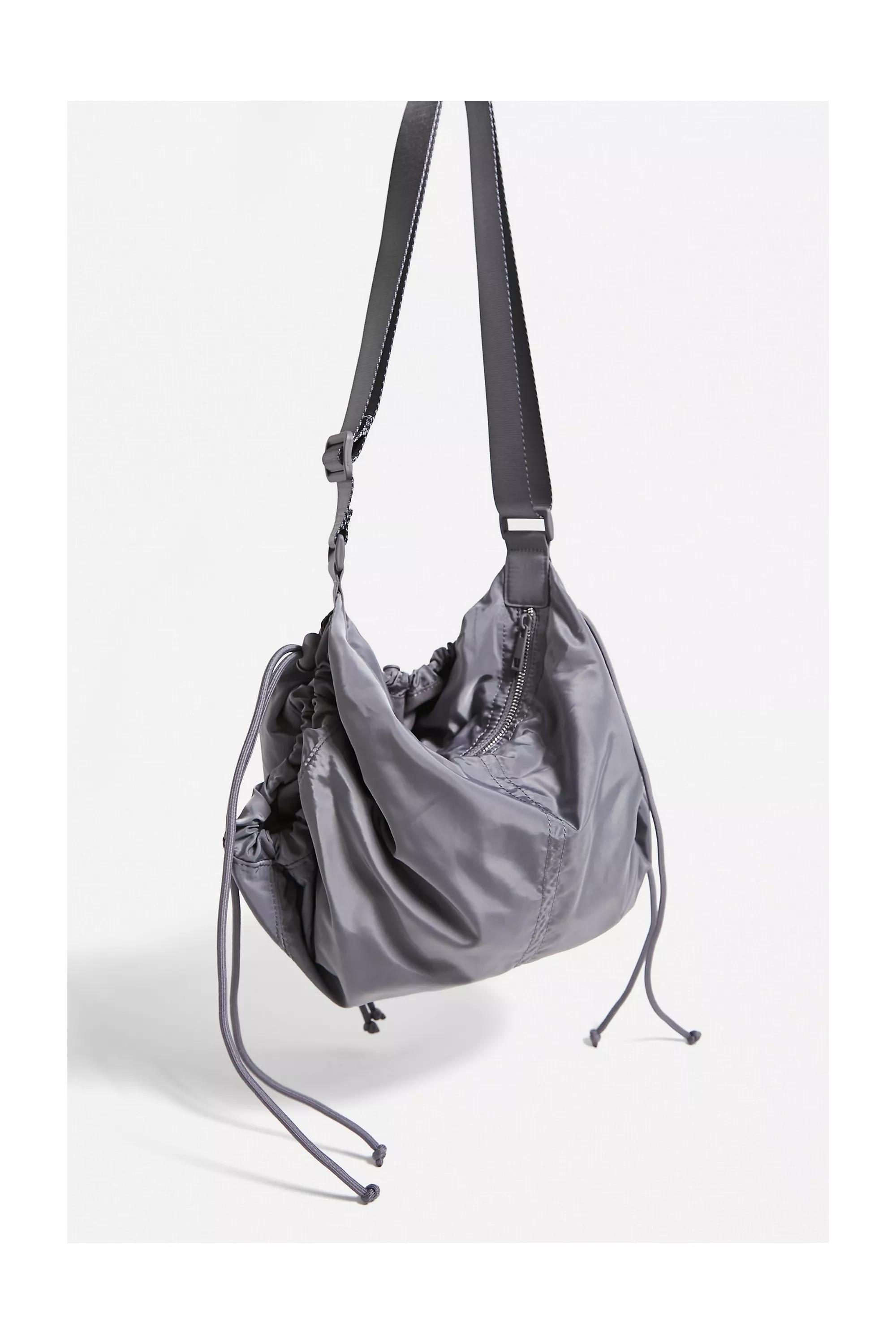 Grey Ruched Crossbody Bag, , large image number 2