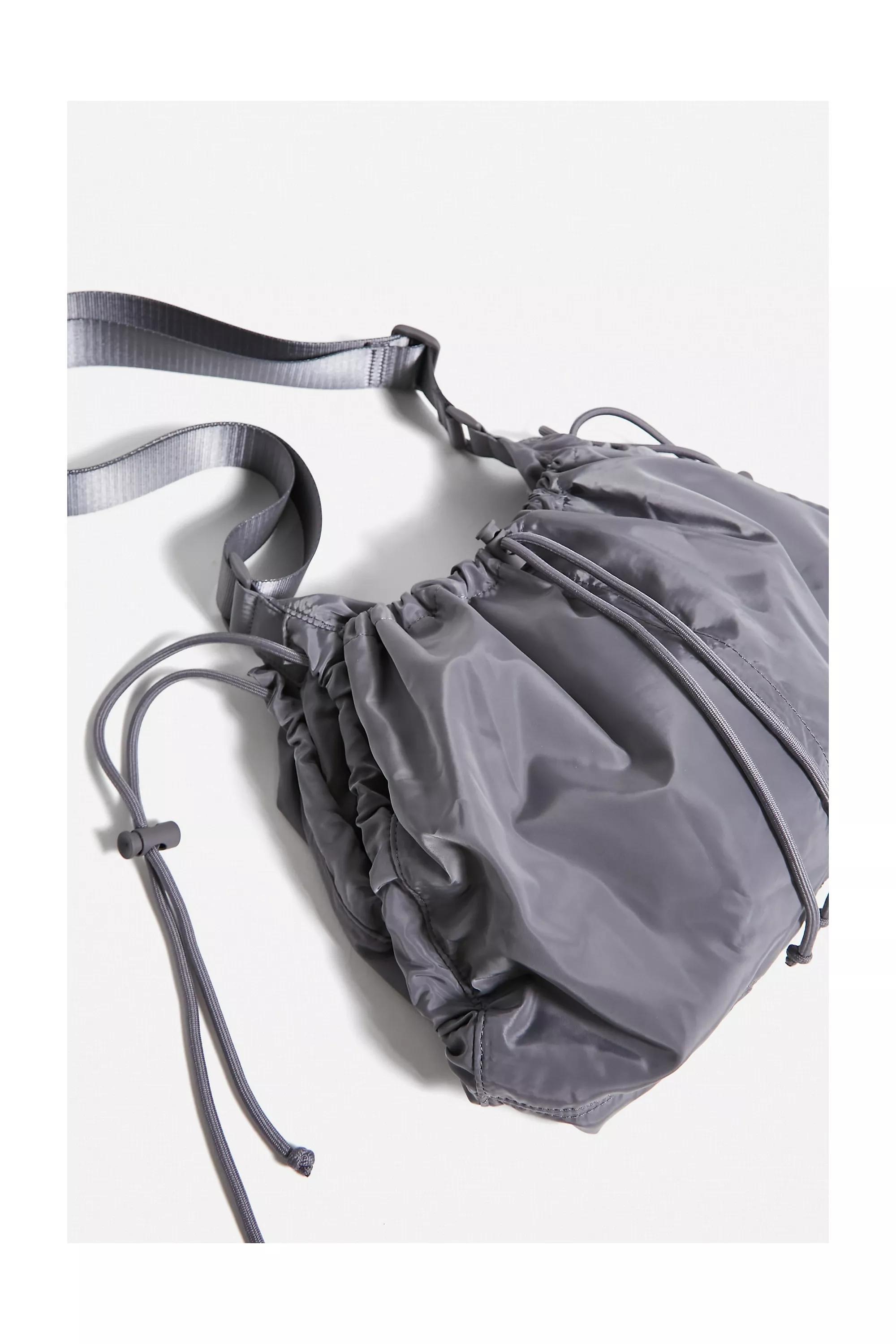 Grey Ruched Crossbody Bag, , large image number 3