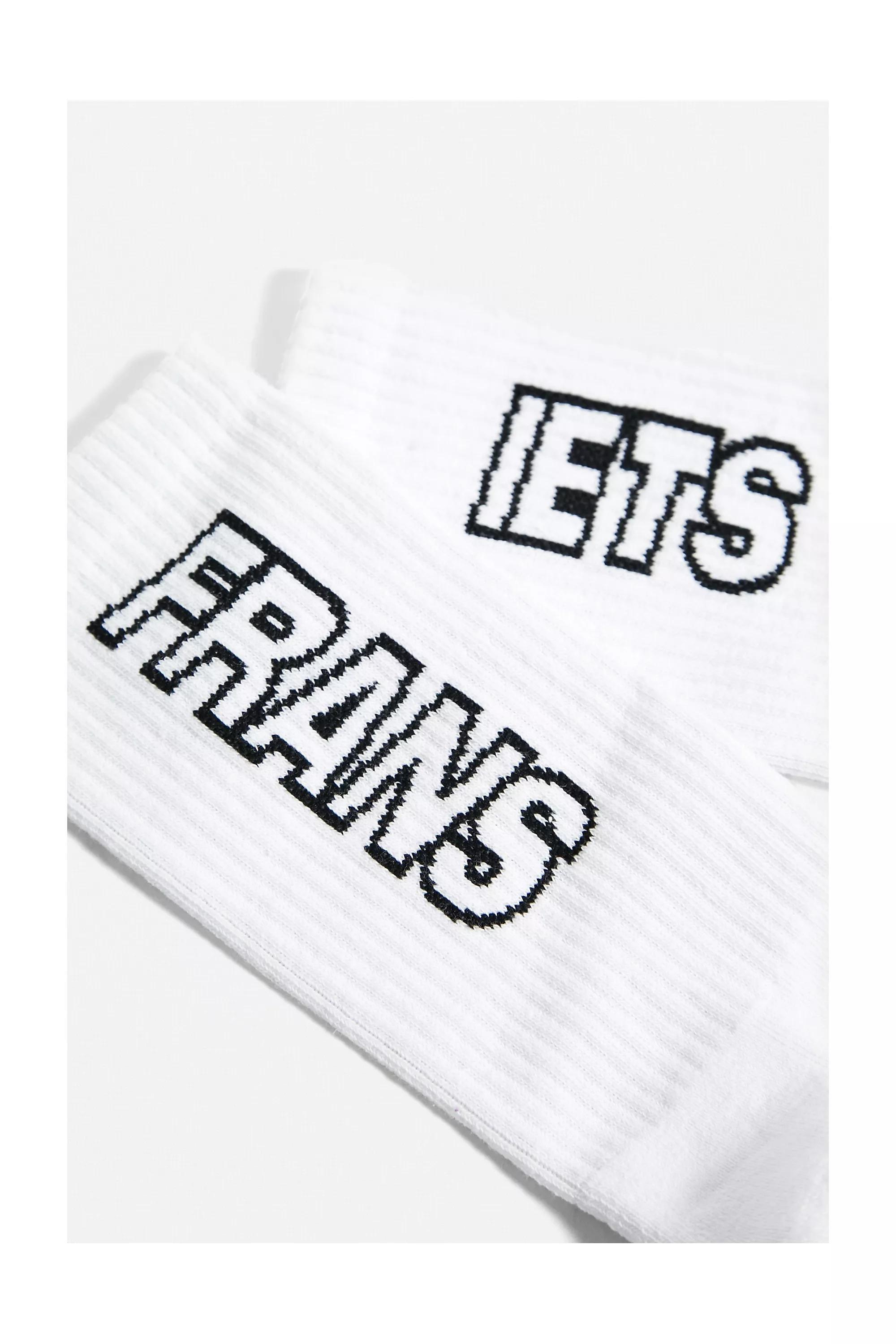 White Side Logo Socks, , large image number 1