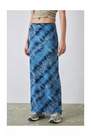Urban Outfitters - Blue Floral Mesh Maxi Skirt