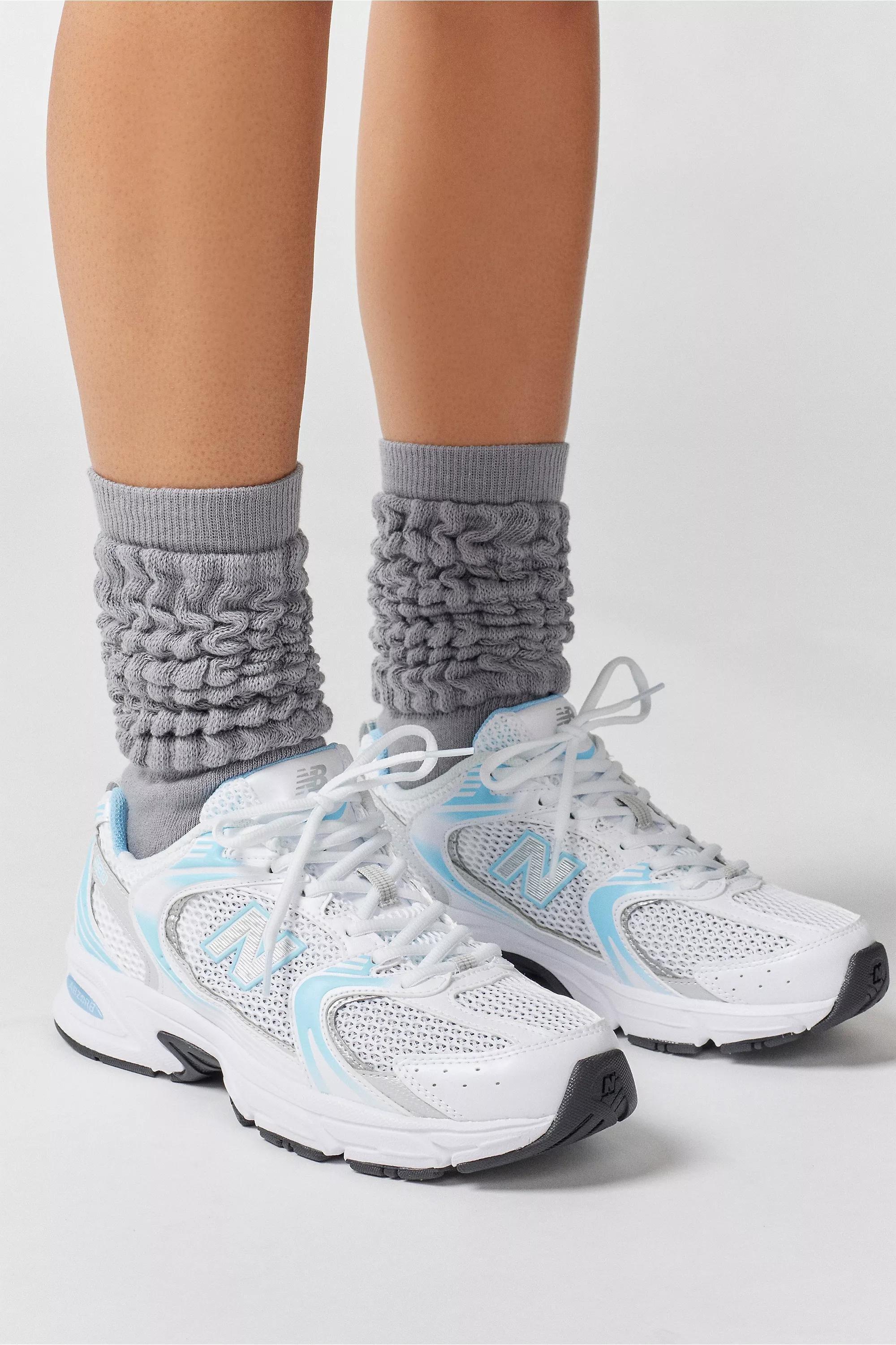 Grey Ultra Ruched Sock, , large image number 1