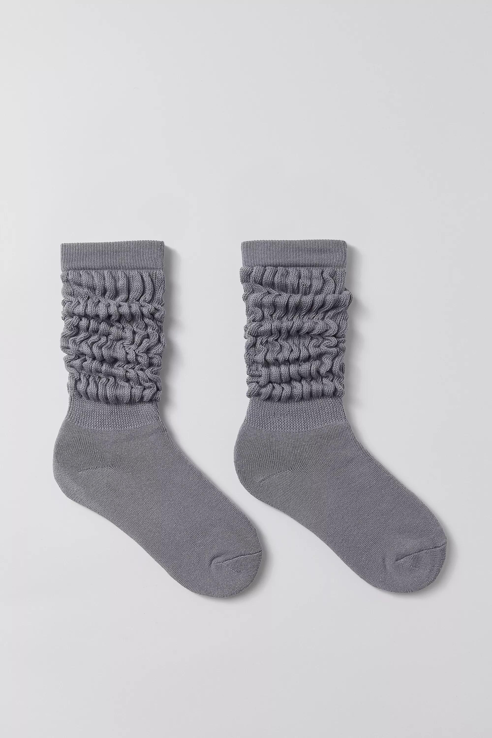 Grey Ultra Ruched Sock, , large image number 5