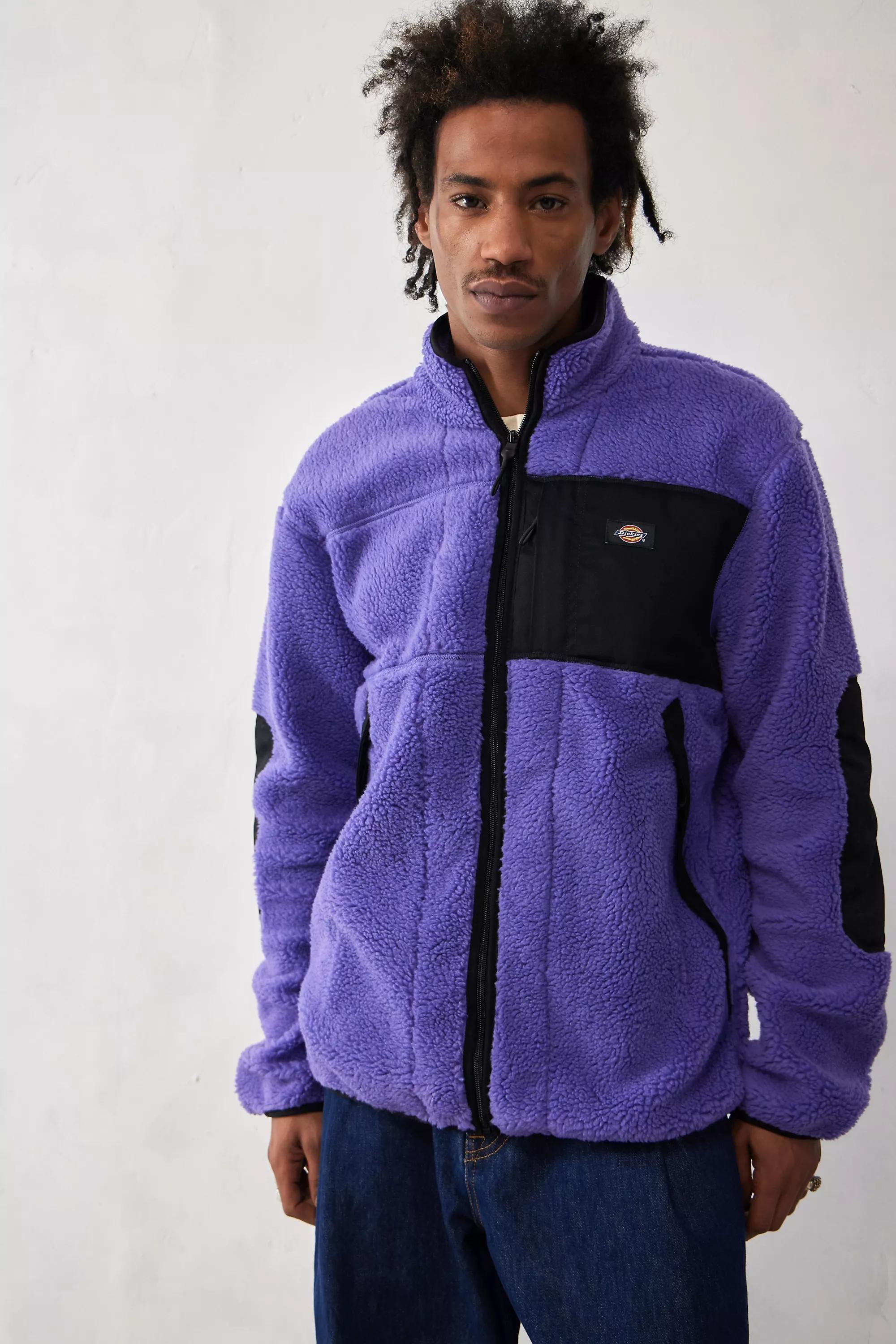 Urban Outfitters Purple Dickies Uo Exclusive Corsican Sherpa Fleece