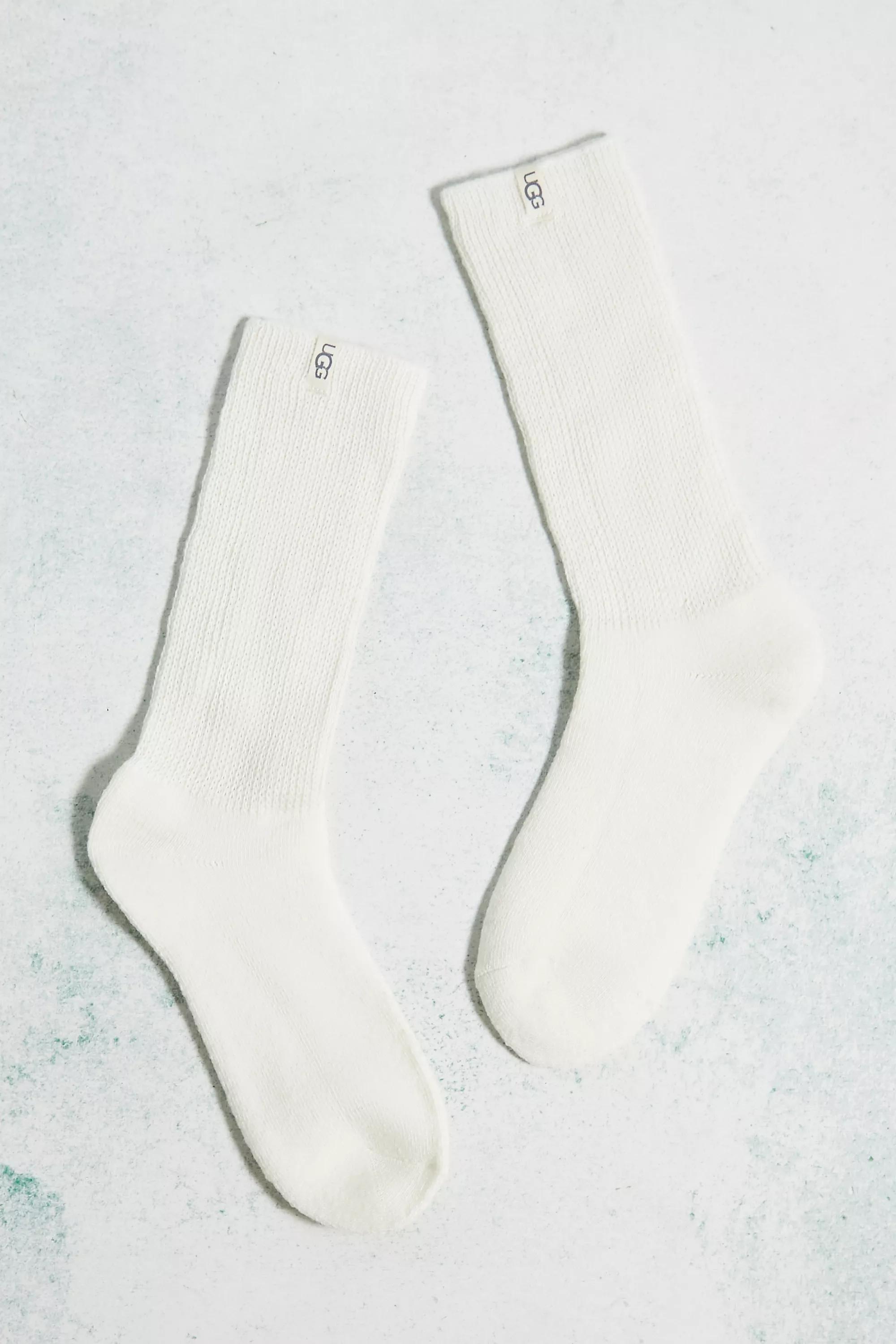 Beige Ugg Shealy Cozy Crew Socks, , large image number 1