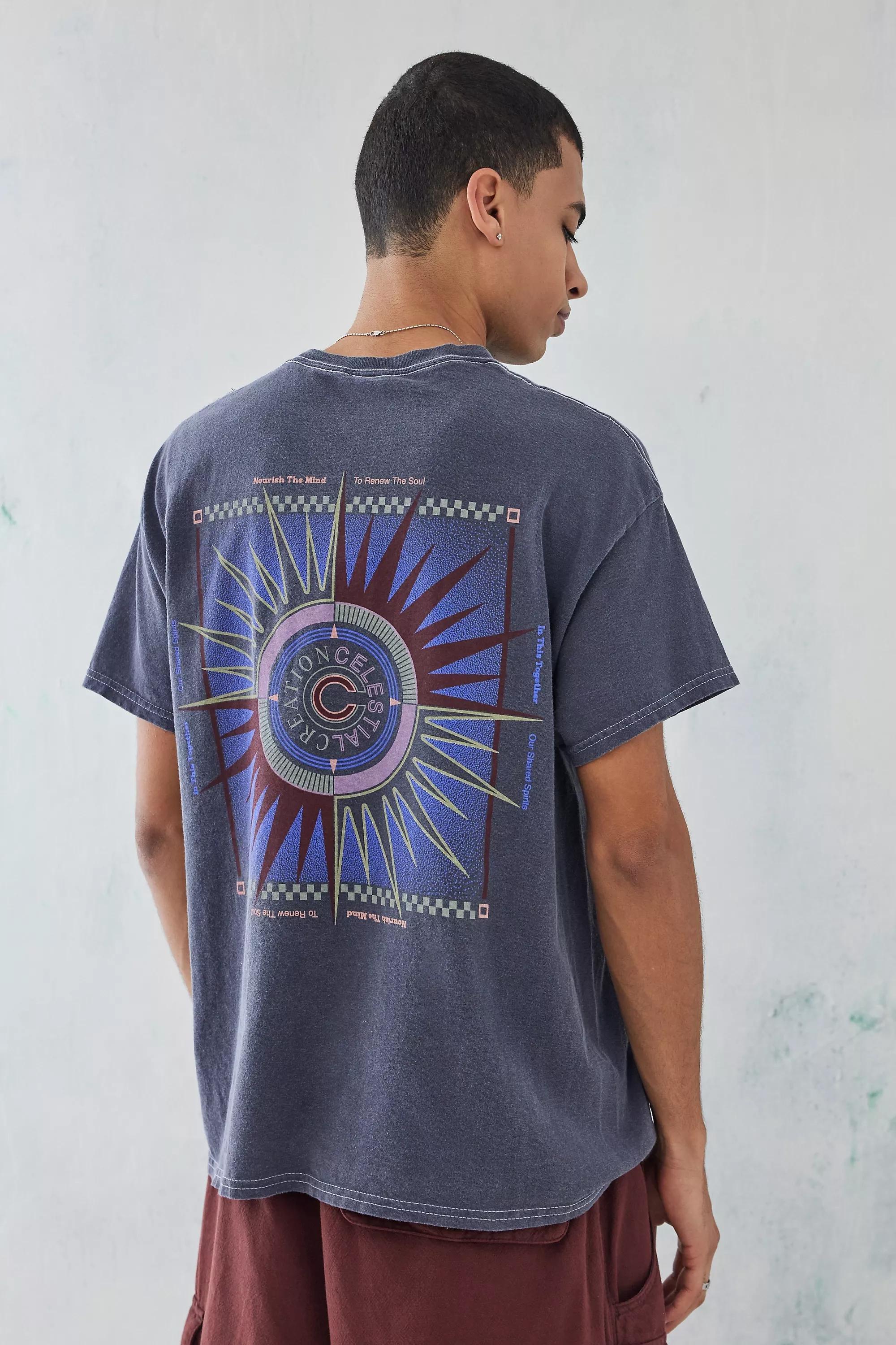 Blue Washed Celestial T-Shirt, , large image number 0