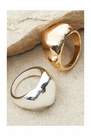 Urban Outfitters - Silver Heart Signet Rings, Set Of 2