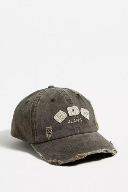 Urban Outfitters - Brown Distressed Logo Cap