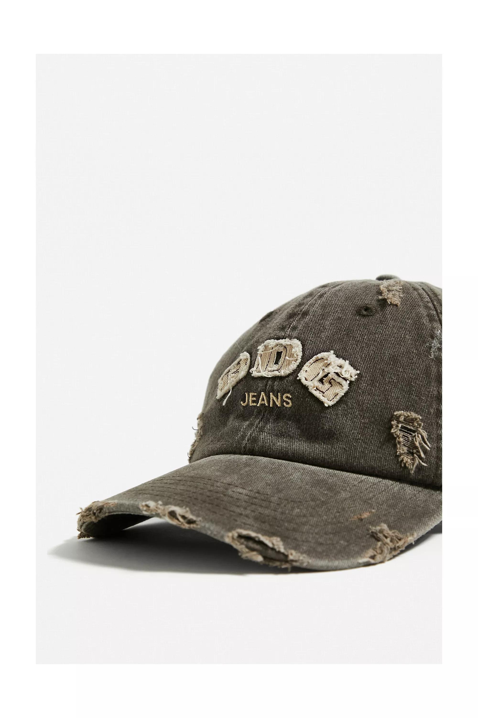Brown Distressed Logo Cap, BRN, large image number 2