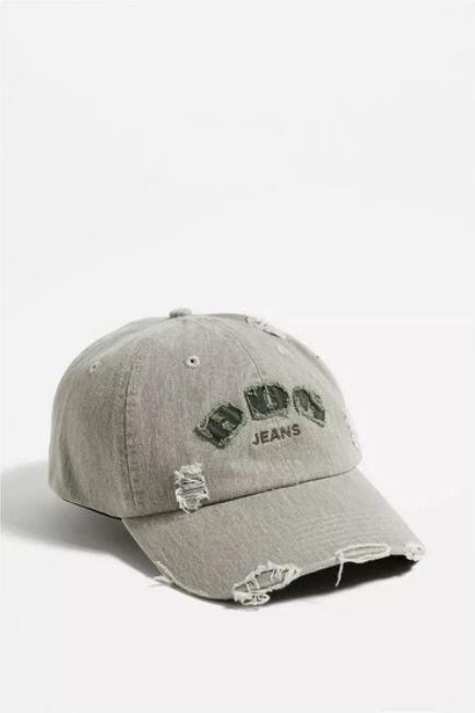 Urban Outfitters - Grey Distressed Logo Cap