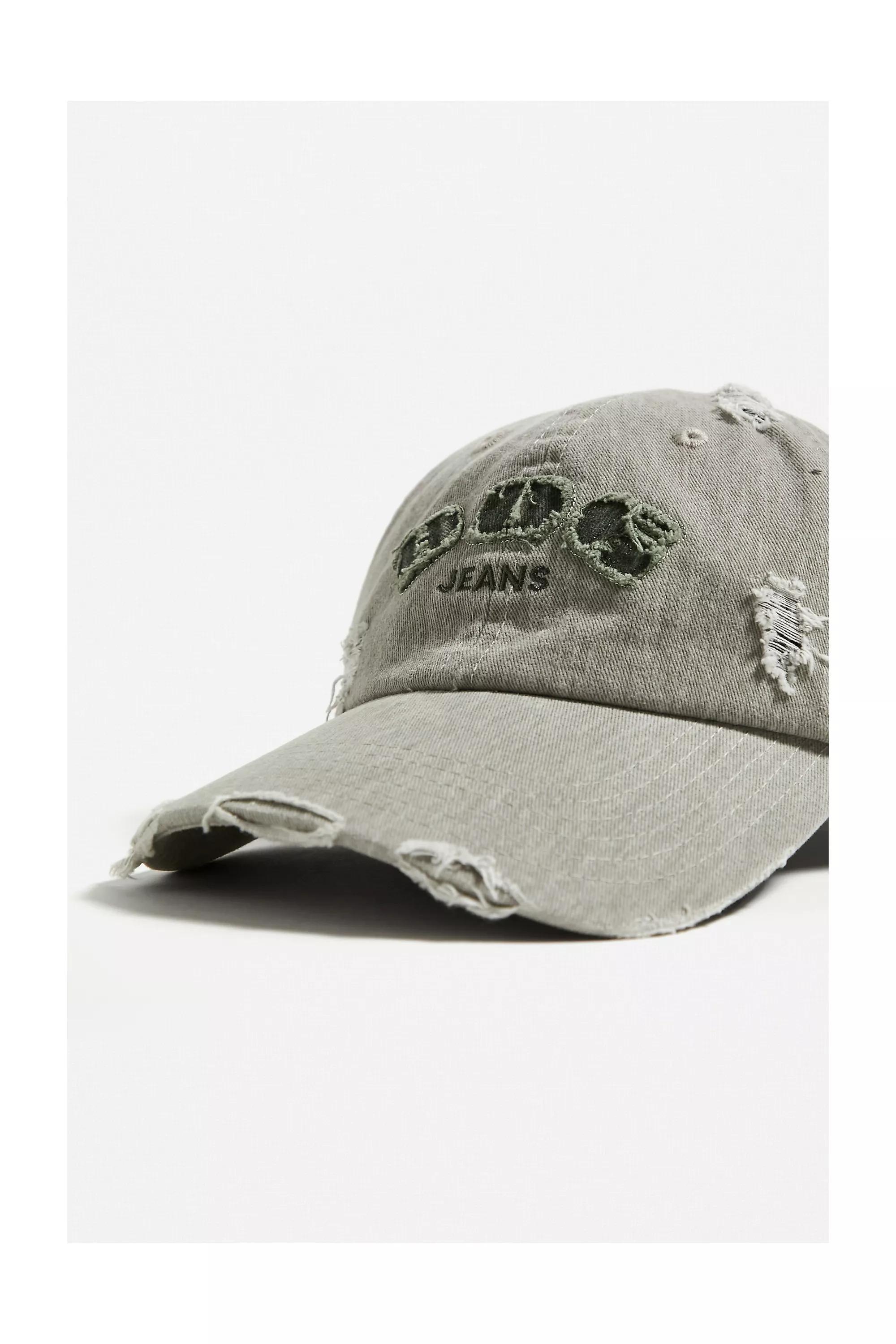 Urban Outfitters - Grey Distressed Logo Cap