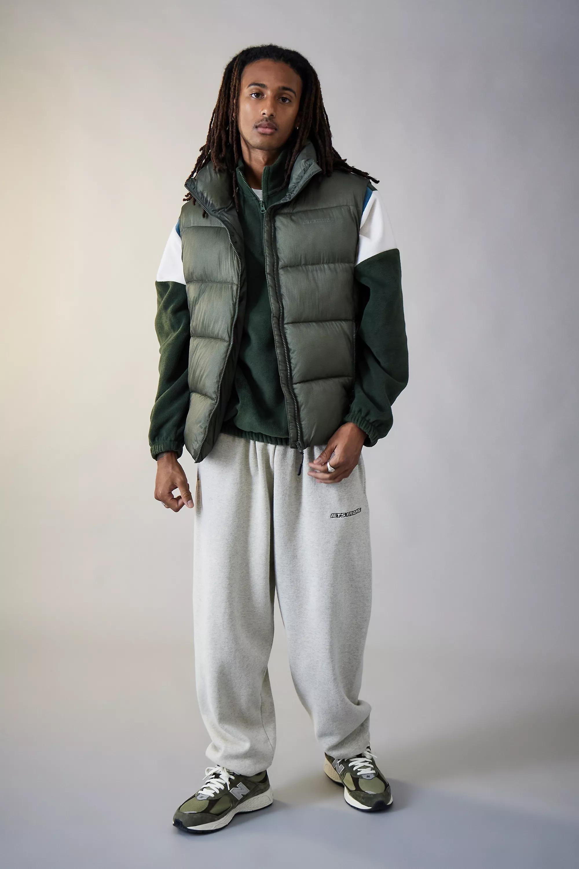 Green Panelled Pullover Fleece, , large image number 2