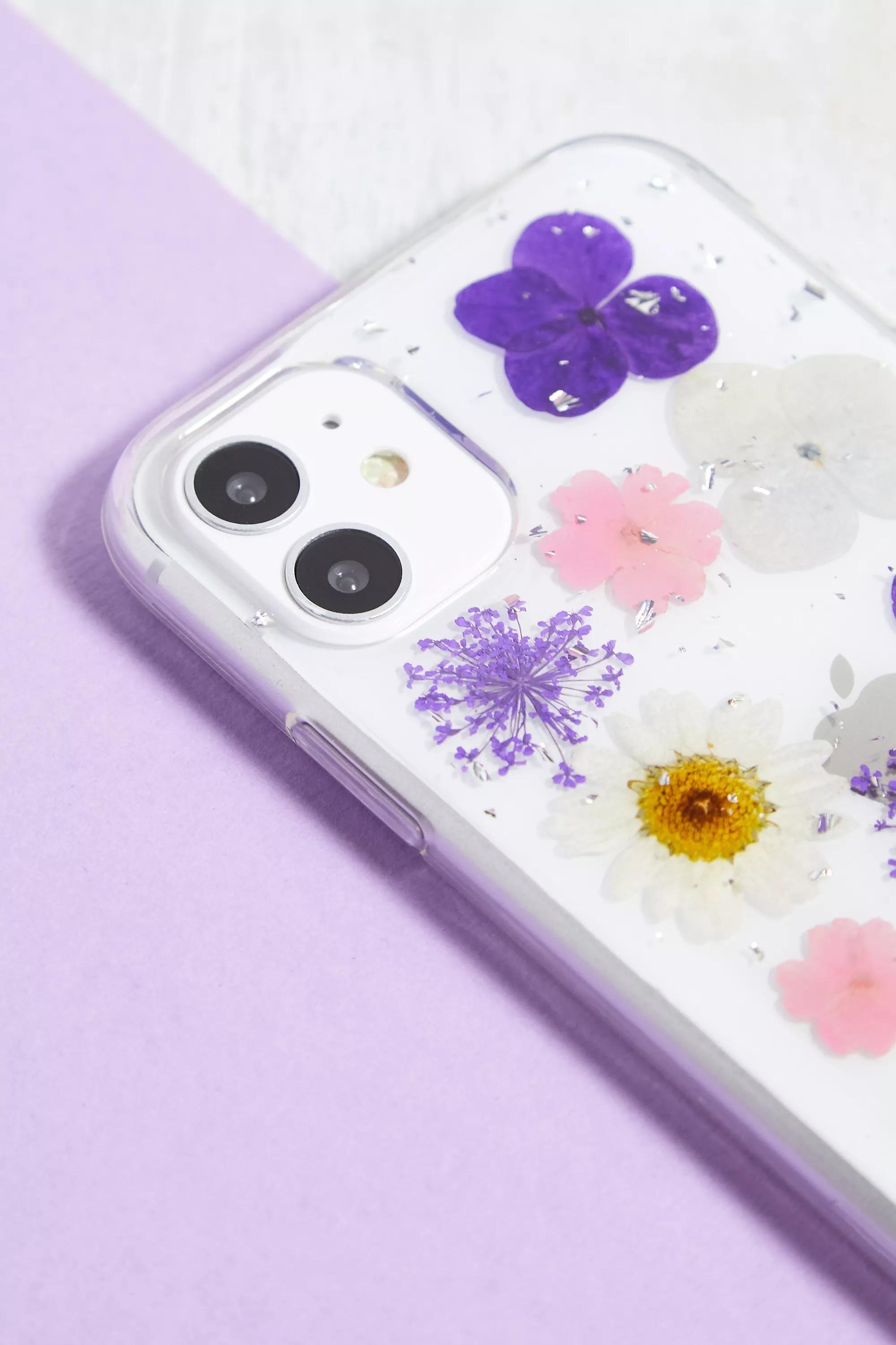 Purple Pressed Flower Phone Case, PURP, large image number 2
