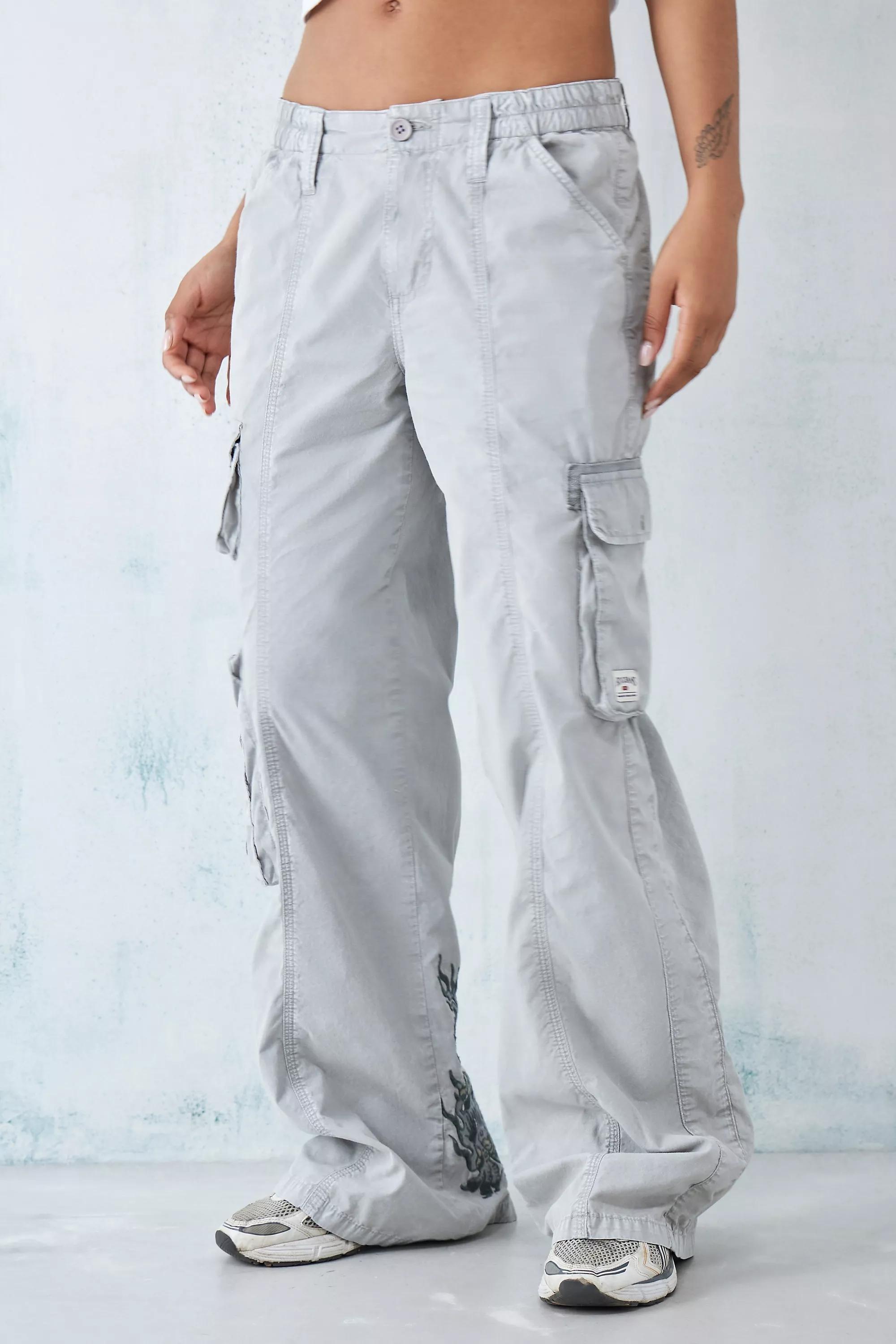 BDG Y2K Grey Multi-Pocket Cargo Pant