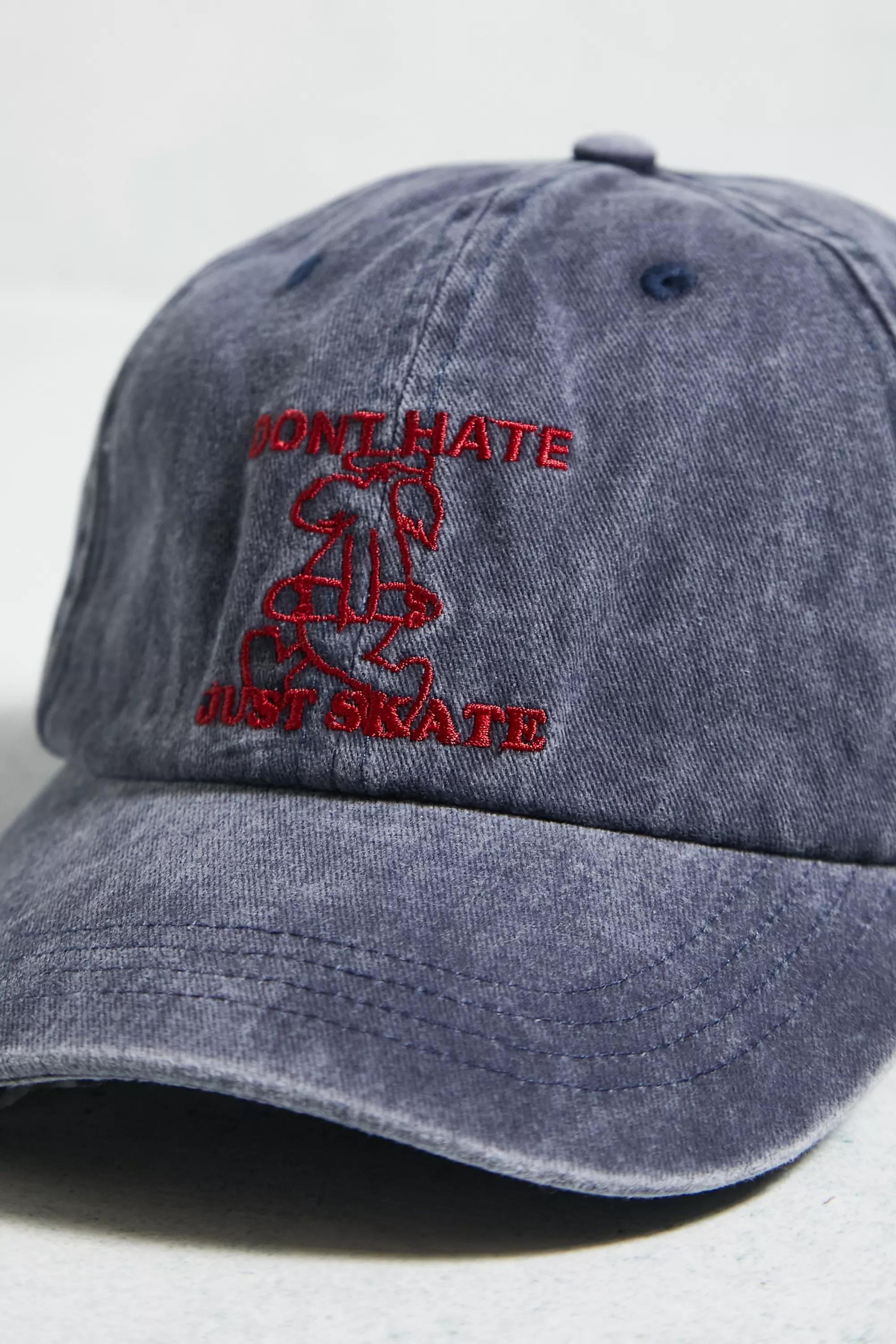 Blue Don't Hate Just Skate Baseball Cap, , large image number 2