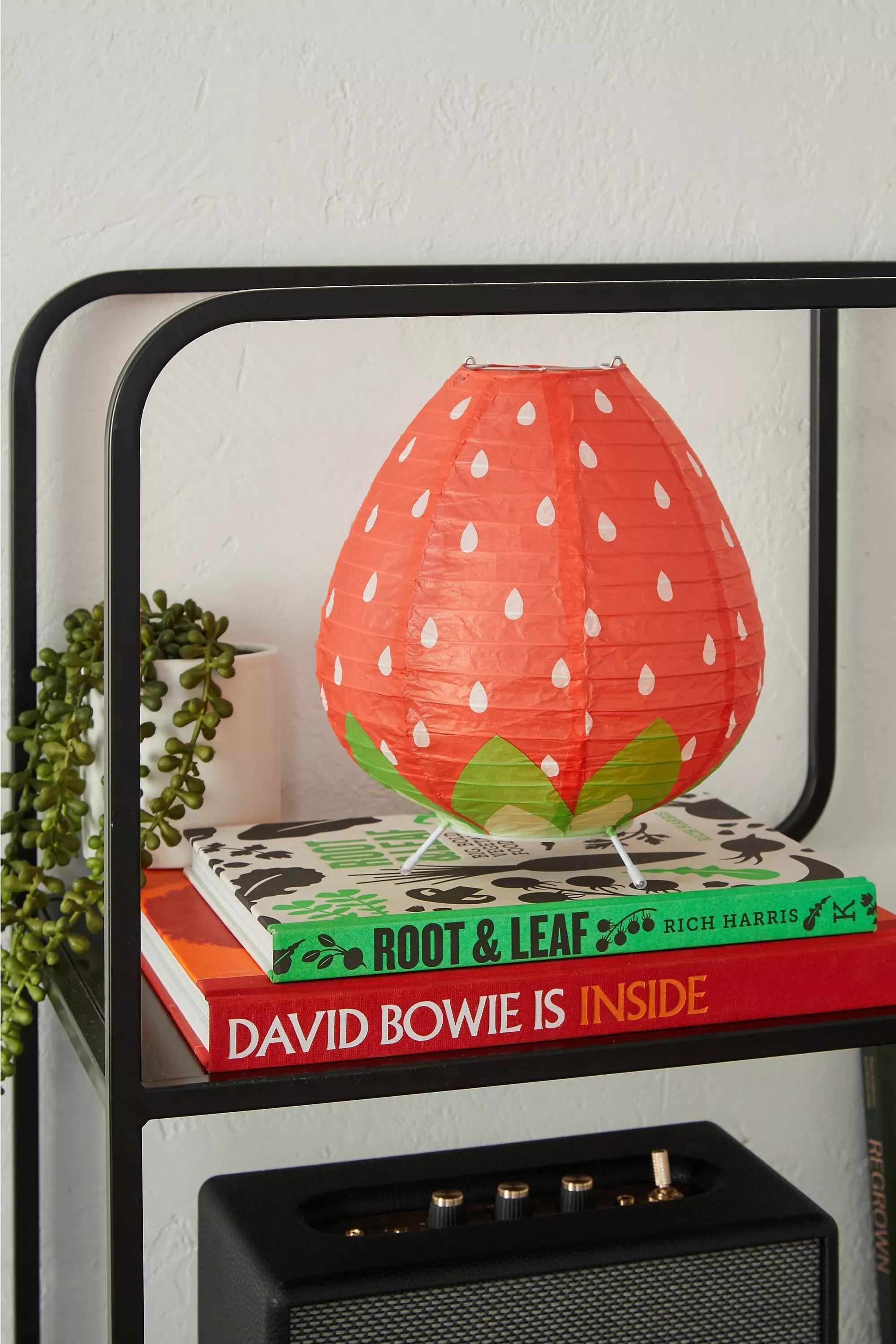 Pink Strawberry Paper Lantern, , large image number 1