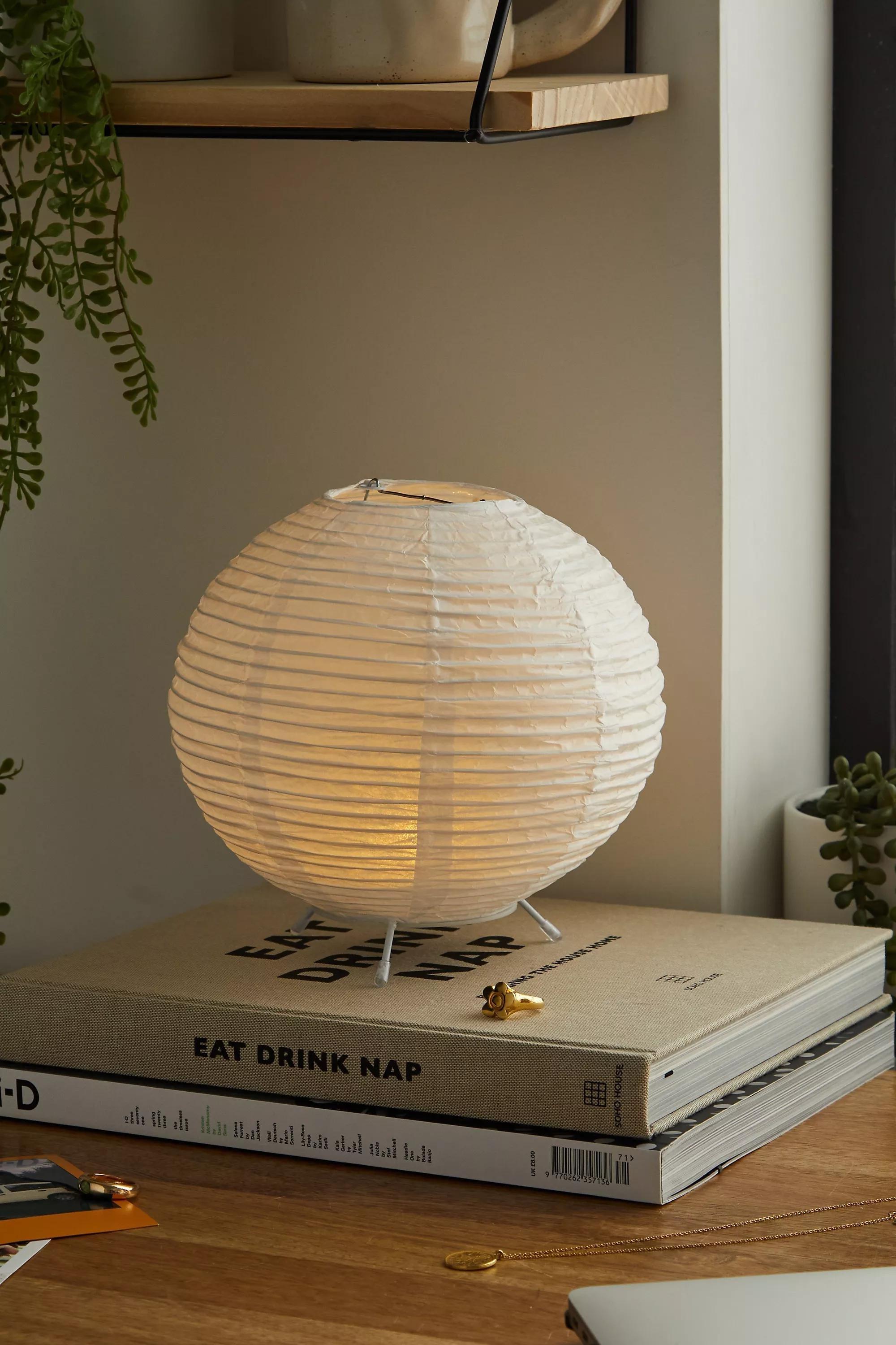 White Globe Paper Lantern, WHT, large image number 0