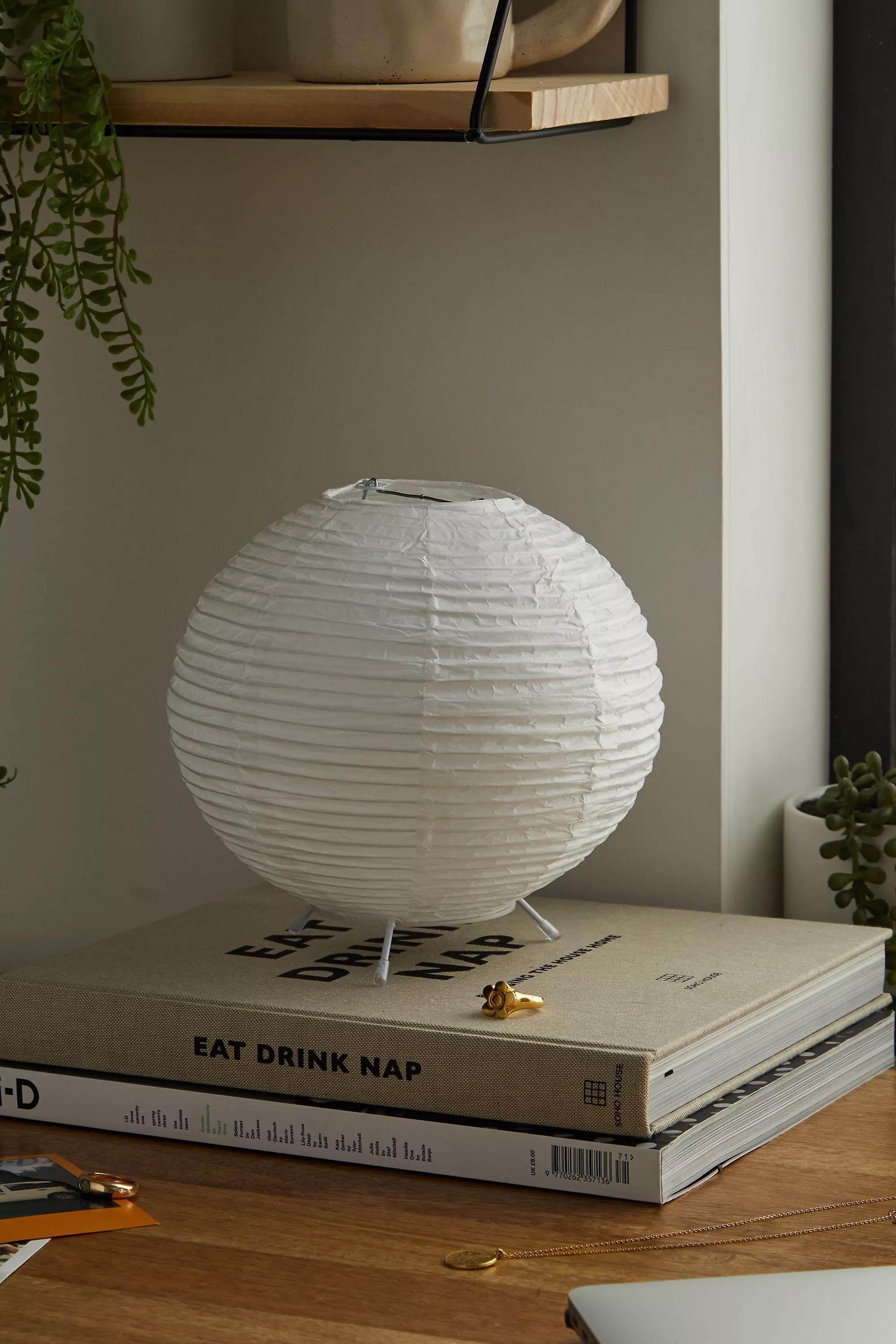 White Globe Paper Lantern, WHT, large image number 1