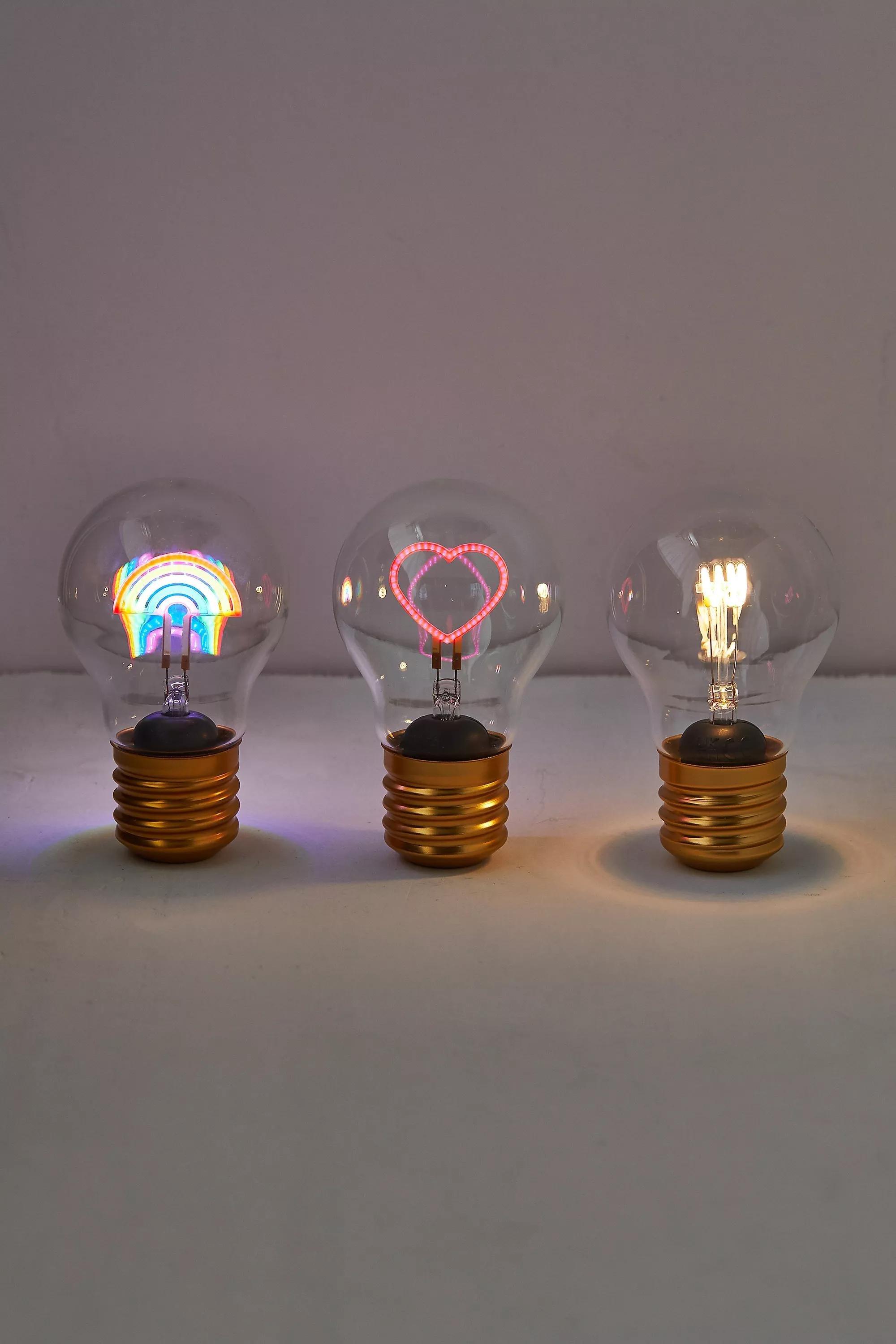 Pink Cordless Led Heart Lightbulb, ASSORT, large image number 3