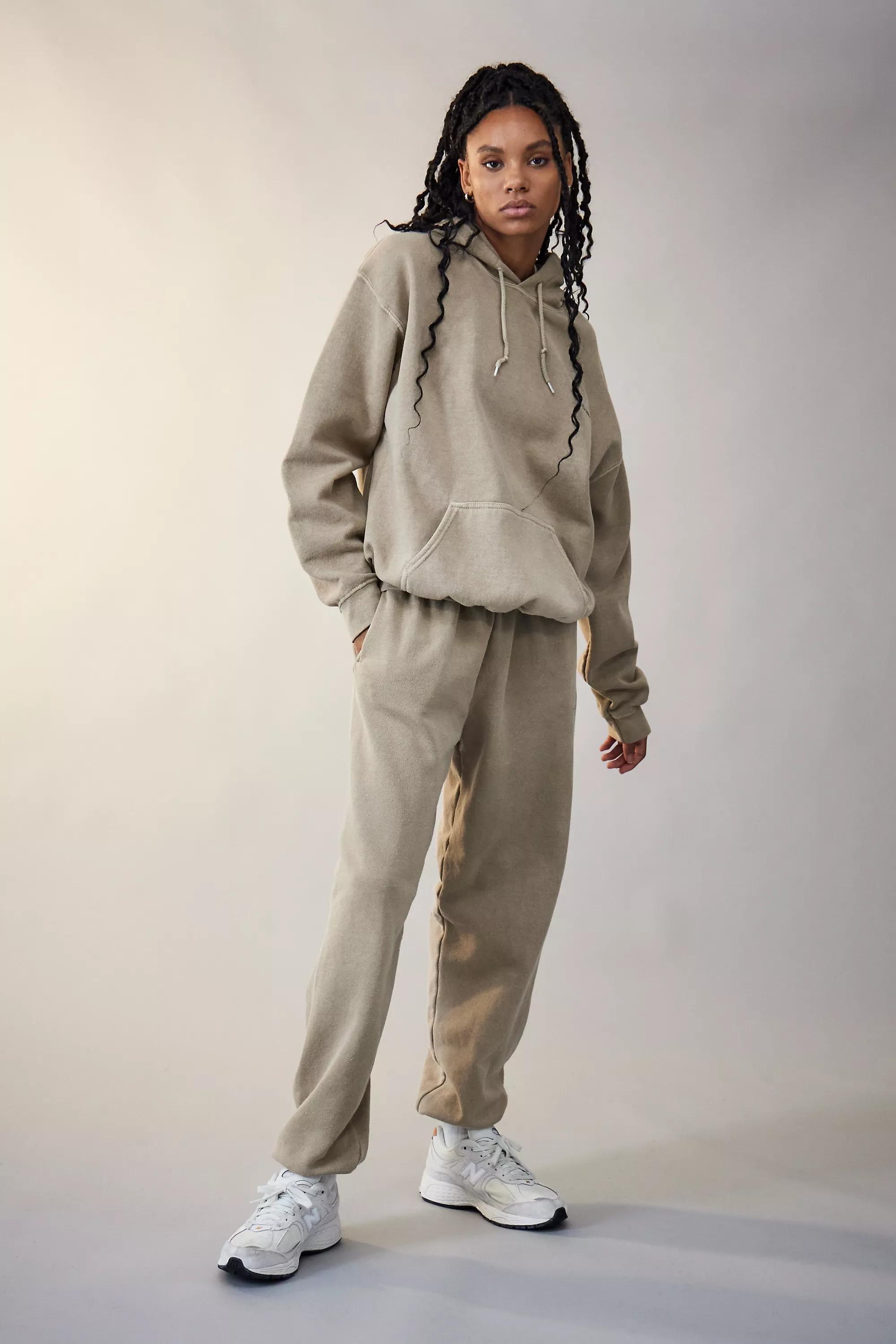 Beige Iets Frans... Oat Cuffed Joggers, , large image number 1