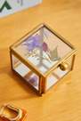 Urban Outfitters - Blue Small Pressed Flower Jewellery Box