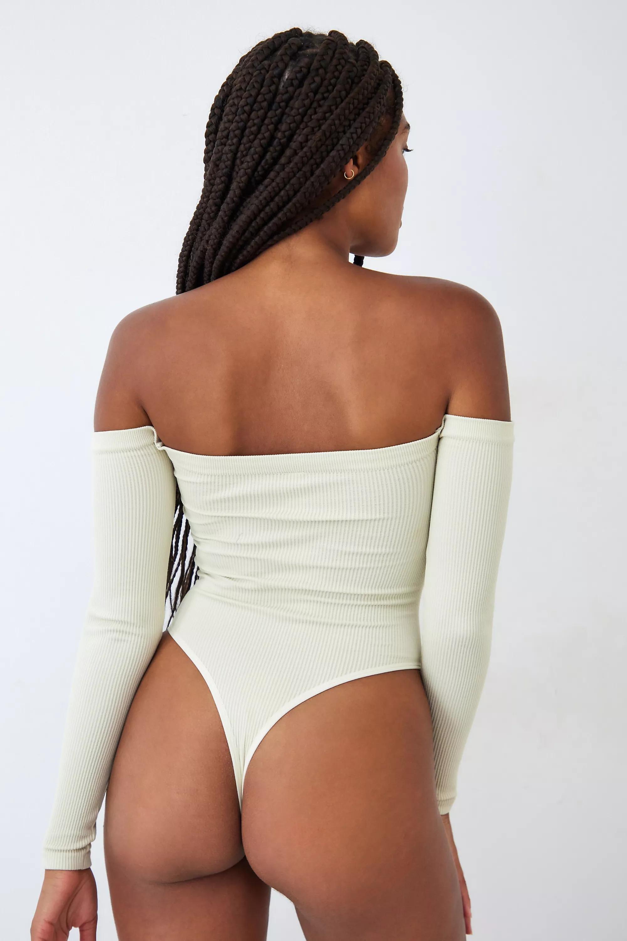 Out From Under Bardot Ribbed Knit Bodysuit