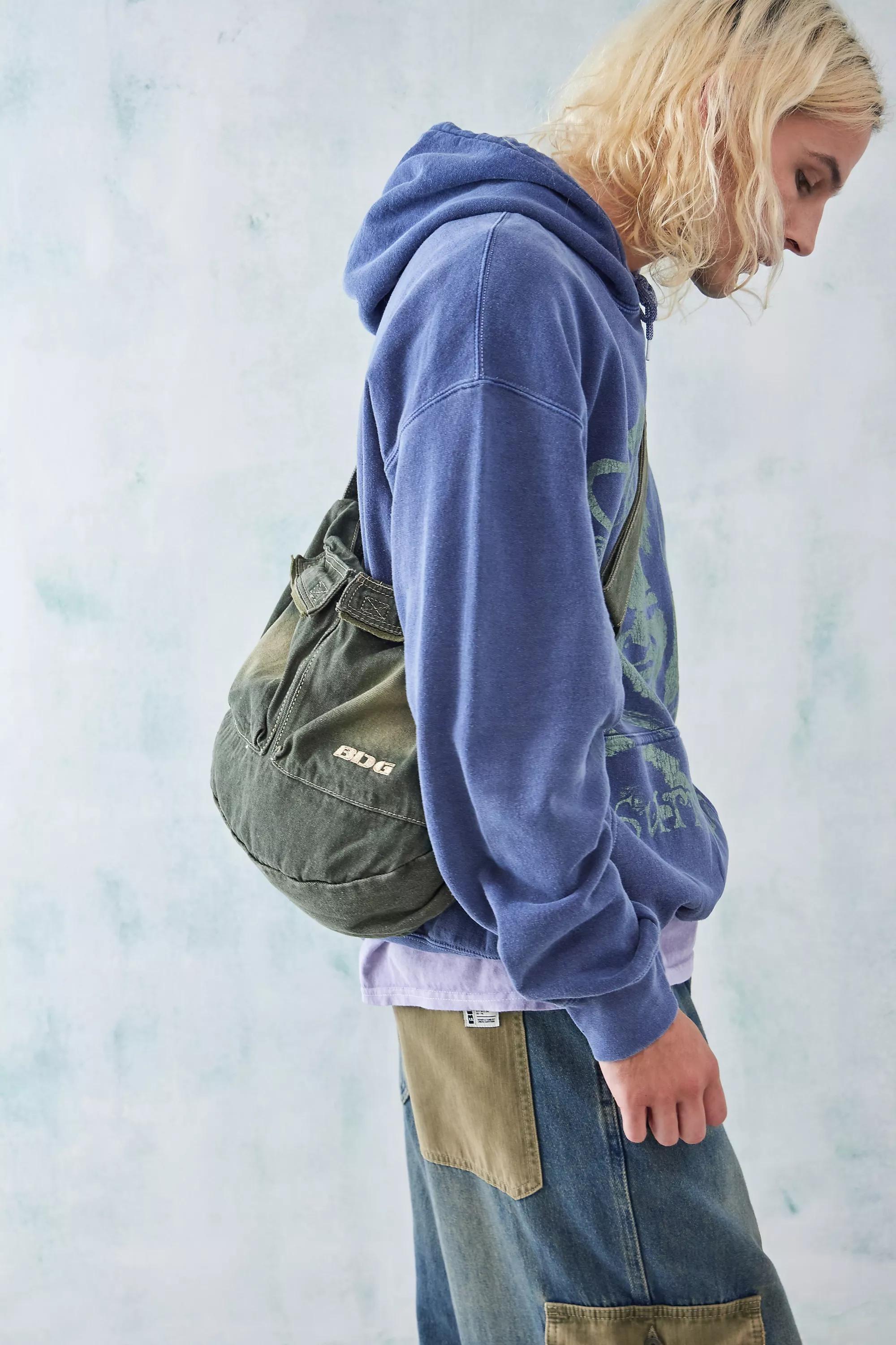 Green Bdg Tint Denim Sling Bag, GRN, large image number 0