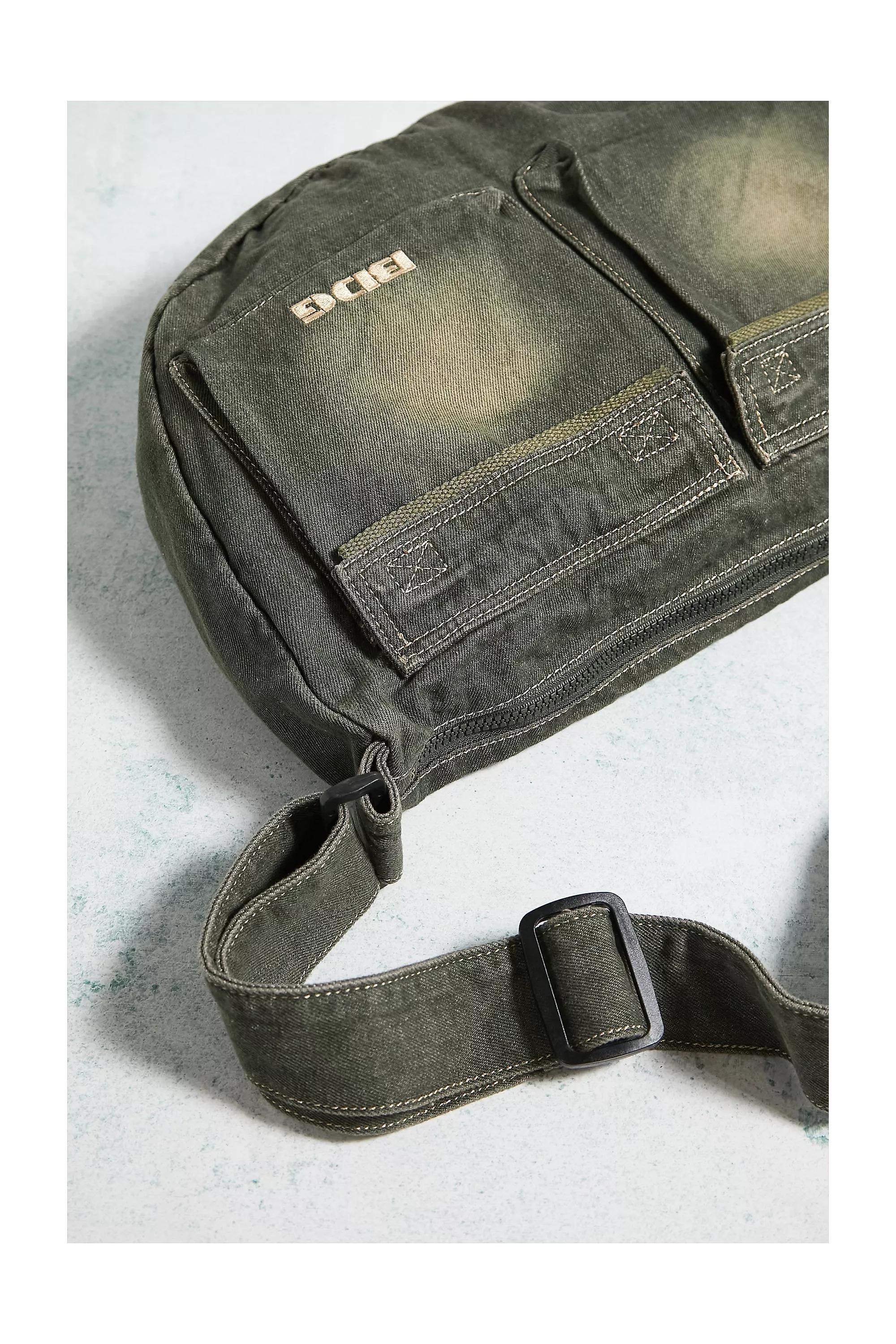 Green Bdg Tint Denim Sling Bag, GRN, large image number 2