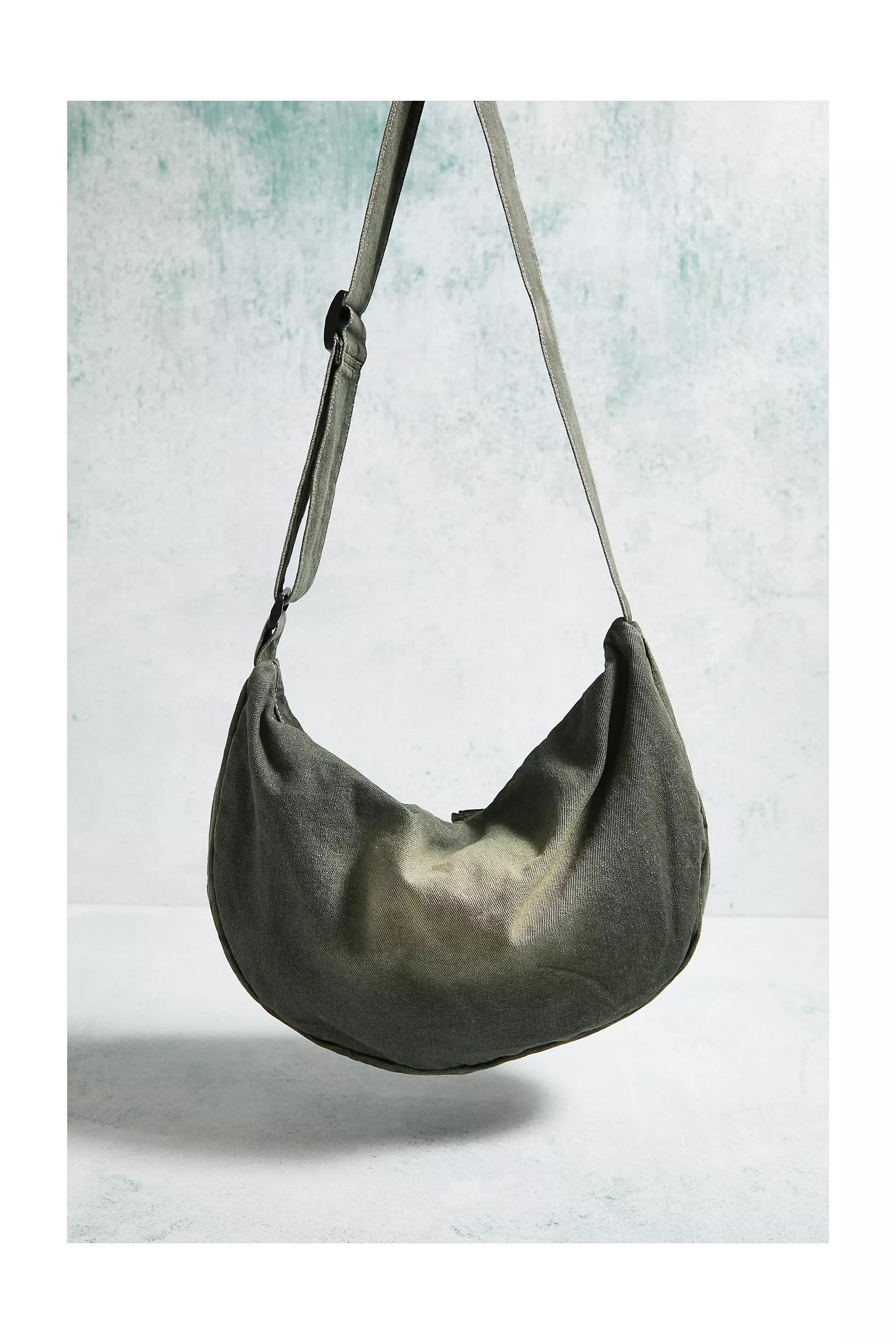 Green Bdg Tint Denim Sling Bag, GRN, large image number 4