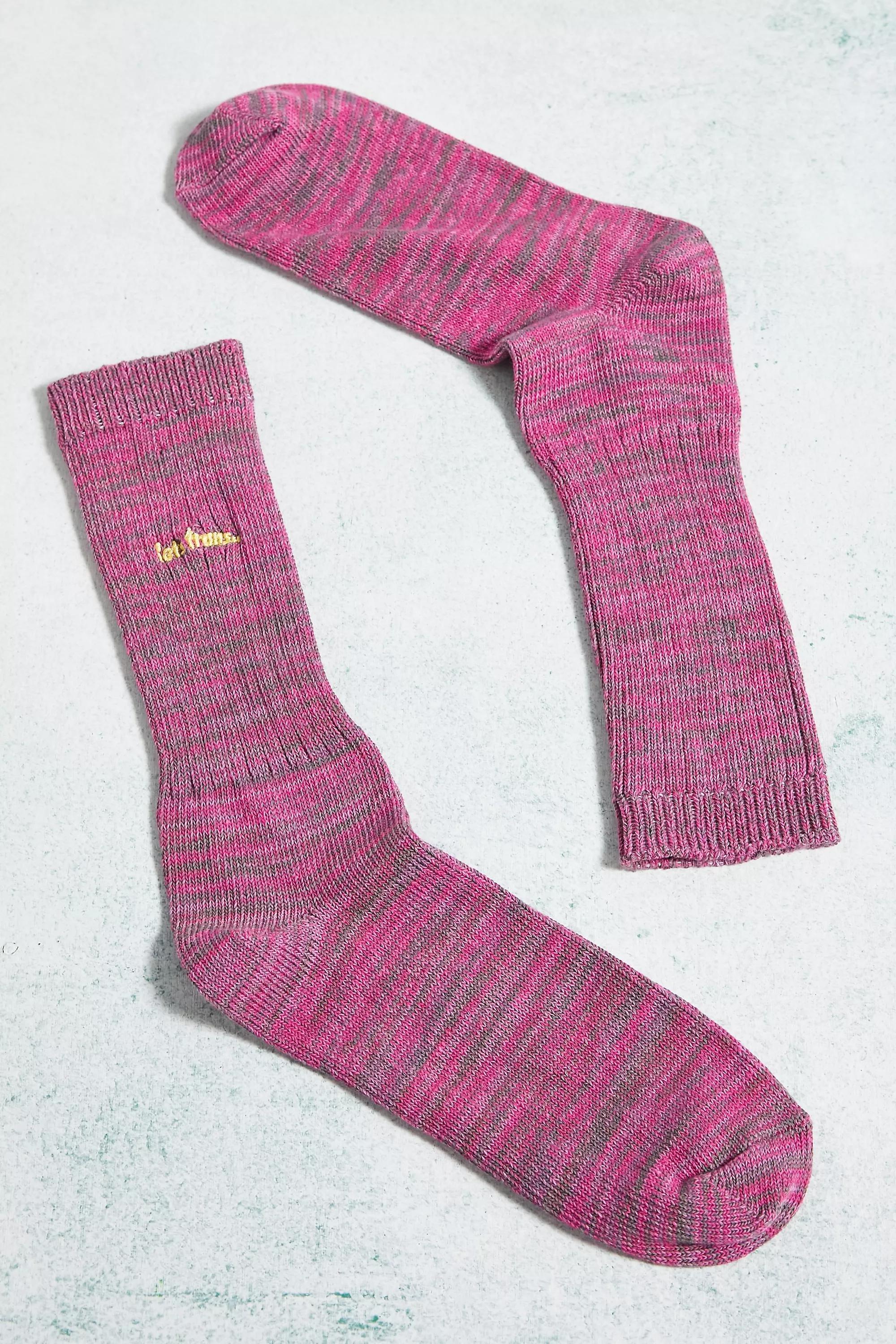 Purple Iets Frans... Purple Twist Socks, , large image number 0