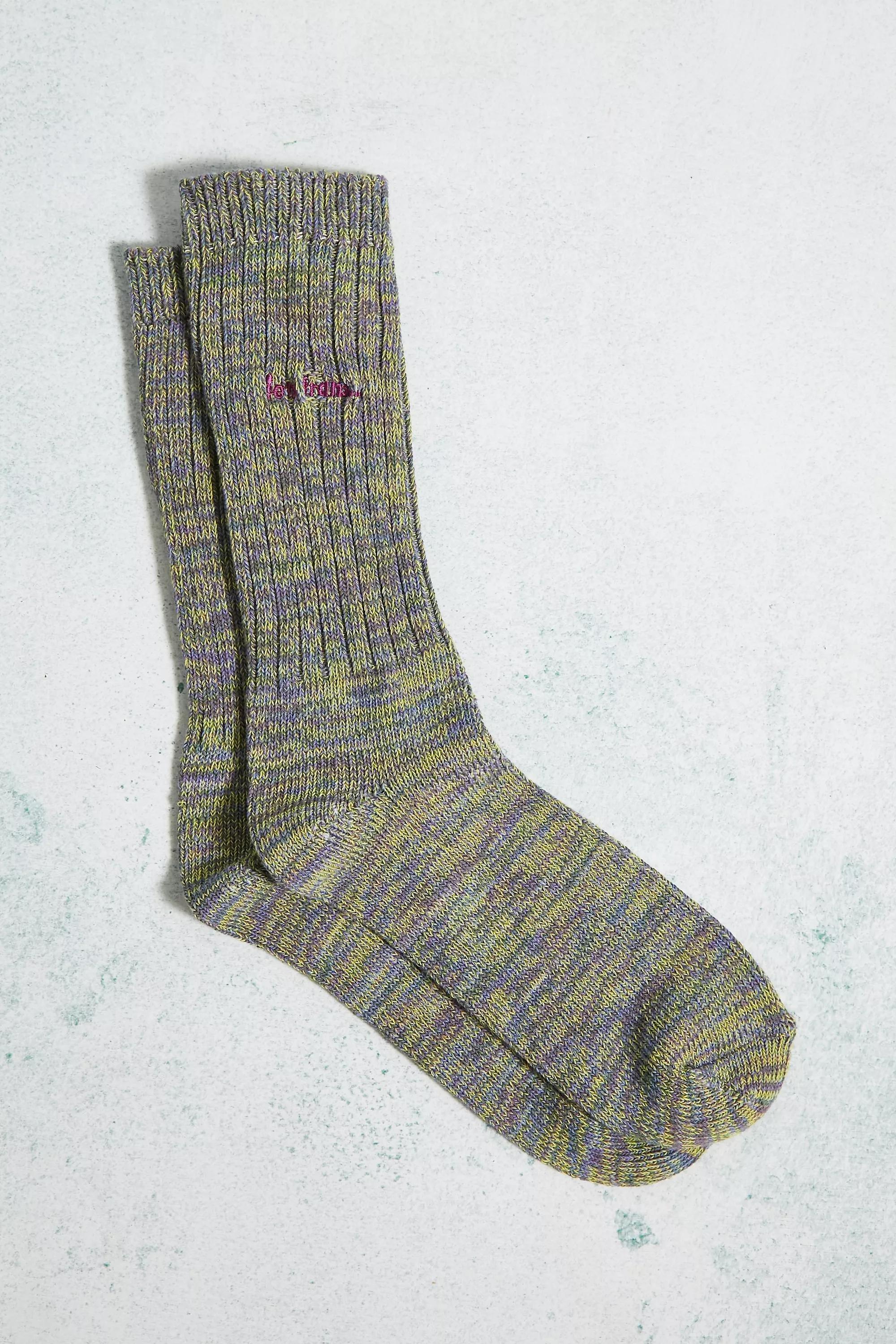 GRN iets frans... Green Twist Socks, , large image number 0