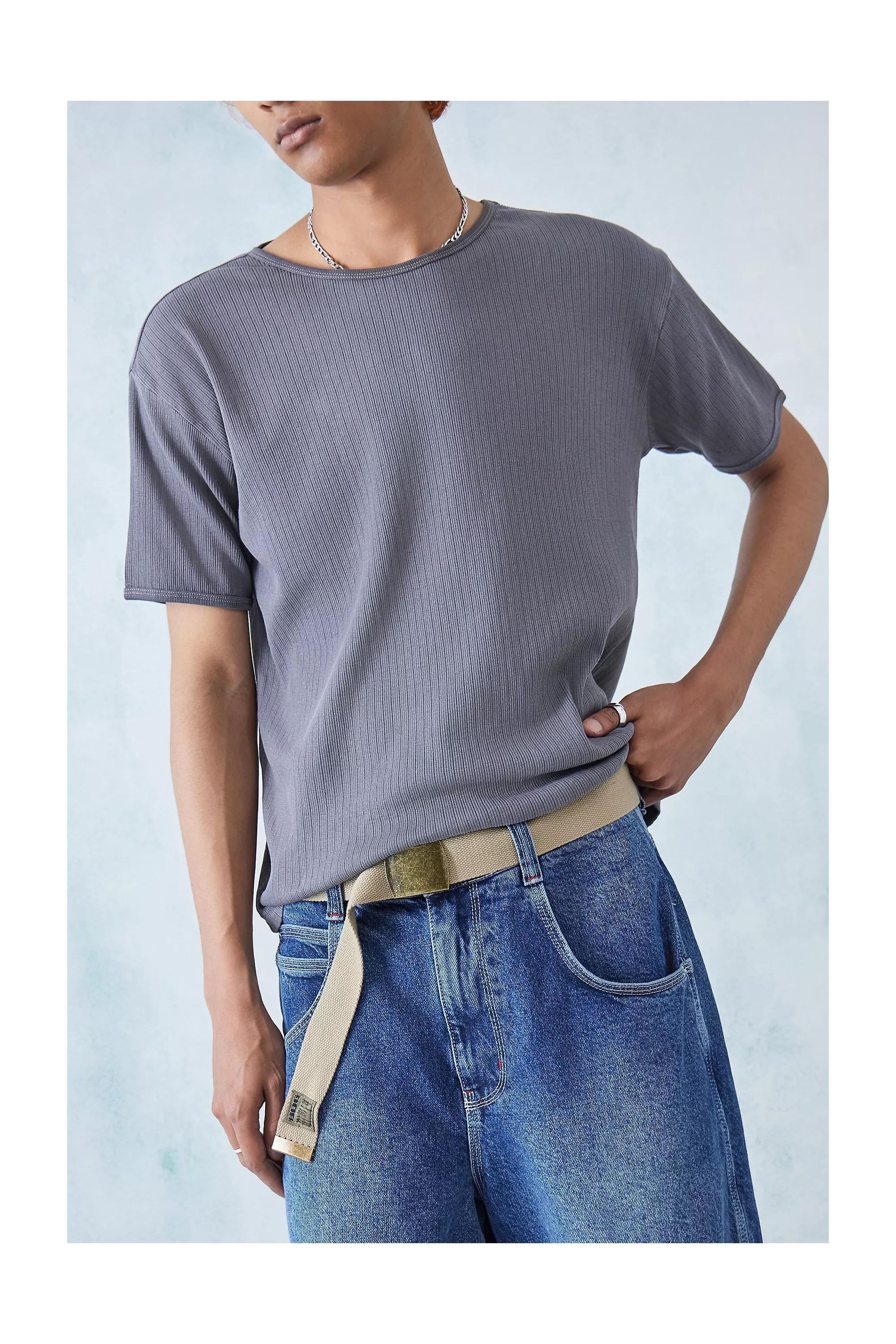 Beige Auto Grip Webbing Belt, , large image number 0