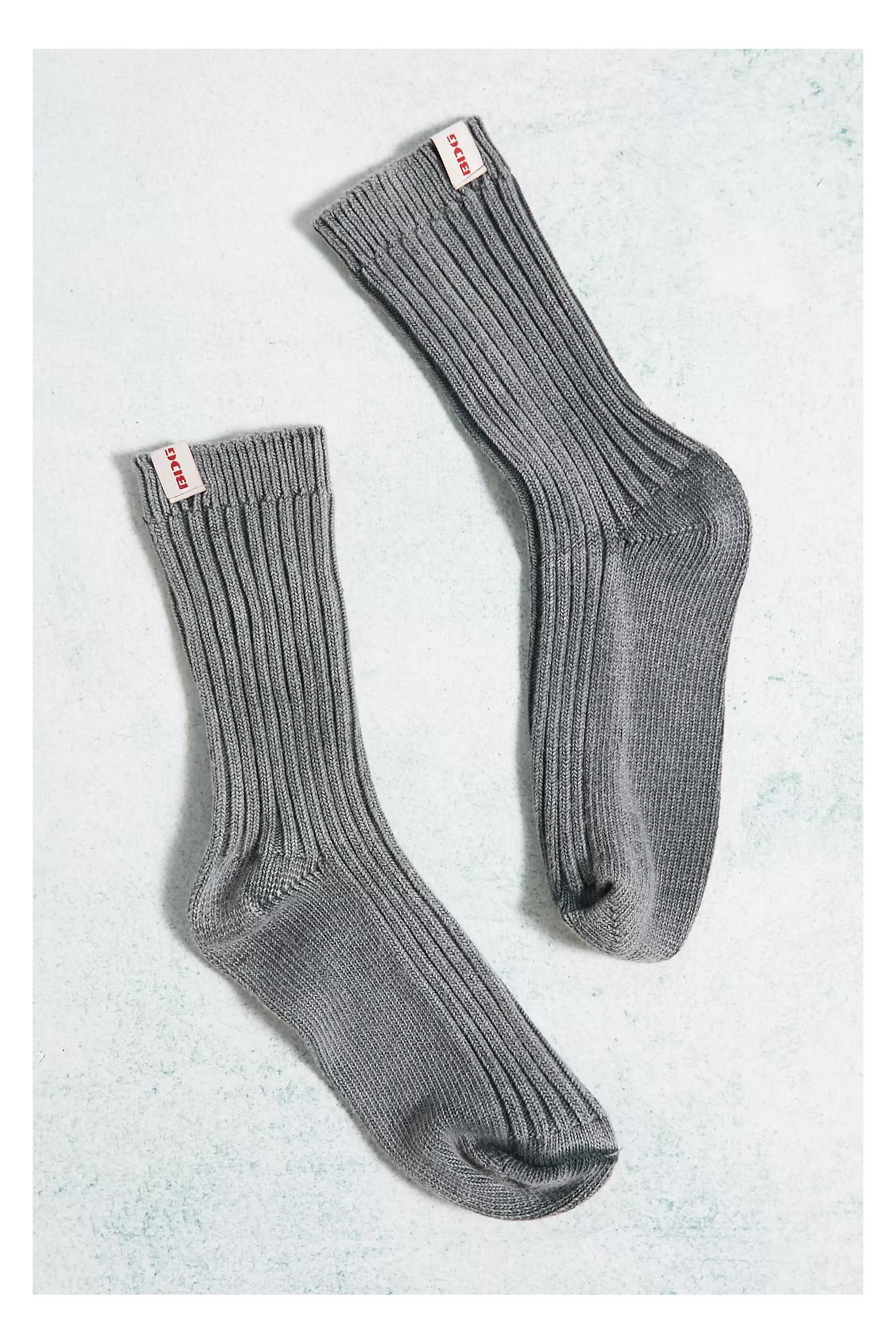 Grey Acid Wash Socks, GREY, large image number 0