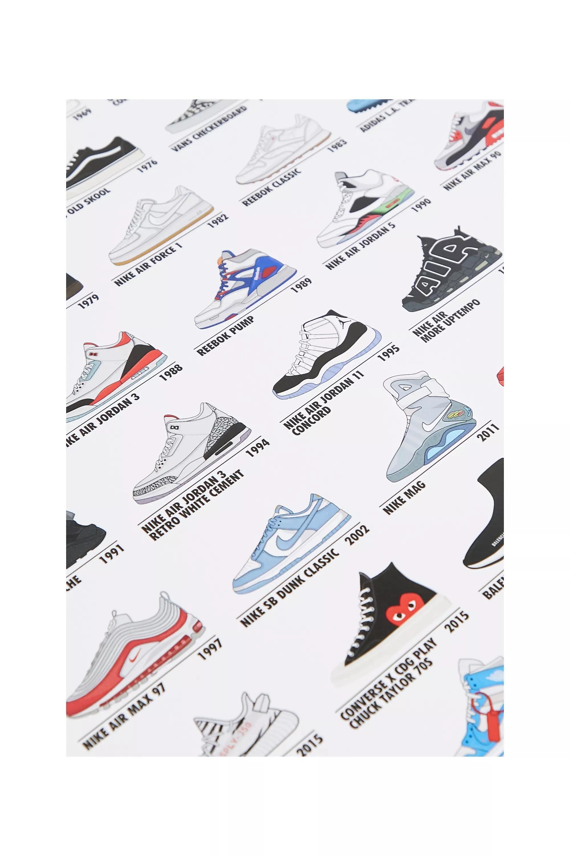 Sneaker Legends Wall Art 30X40 Print, BLK, large image number 1