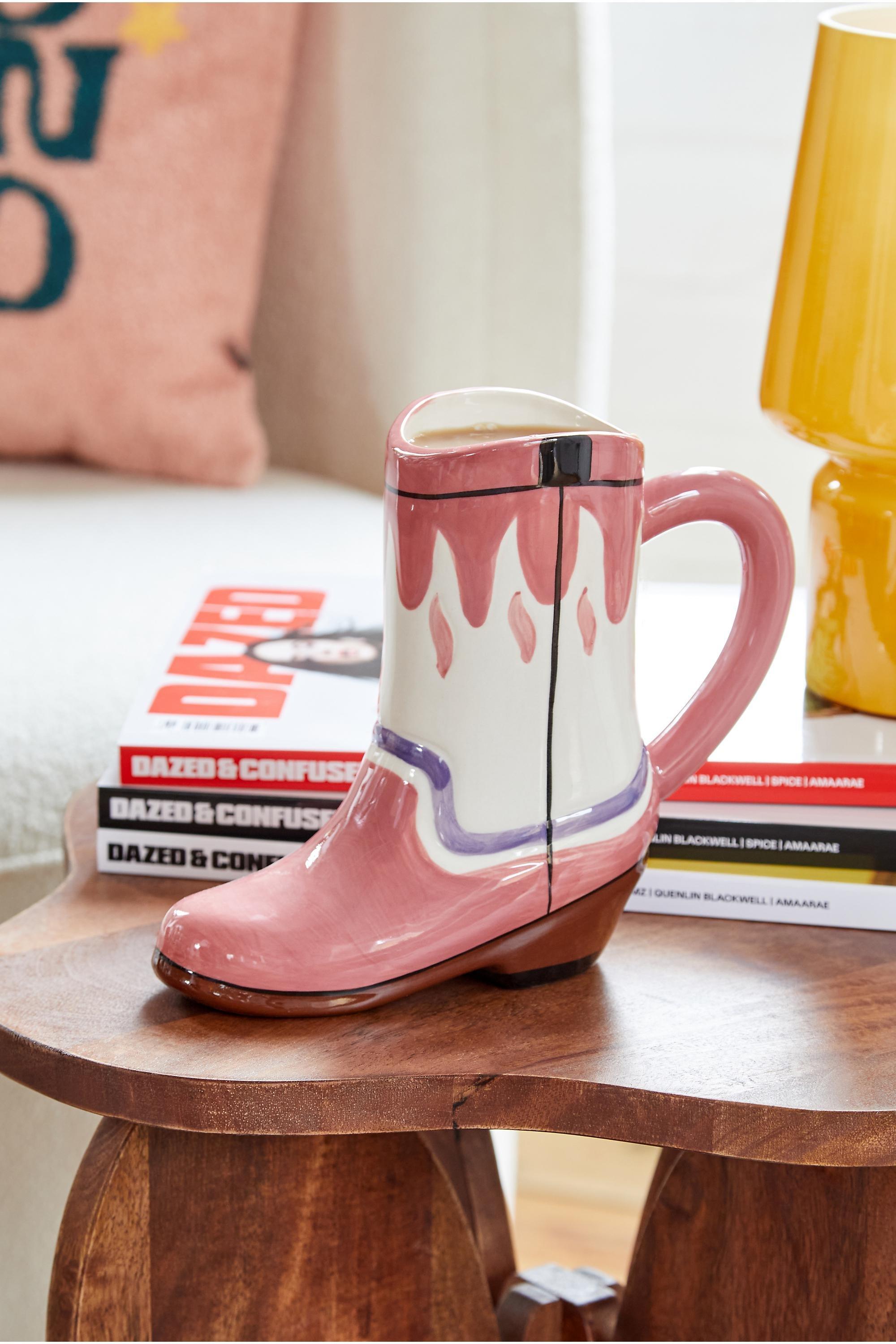 Pink Western Boot Mug, PINK, large image number 0