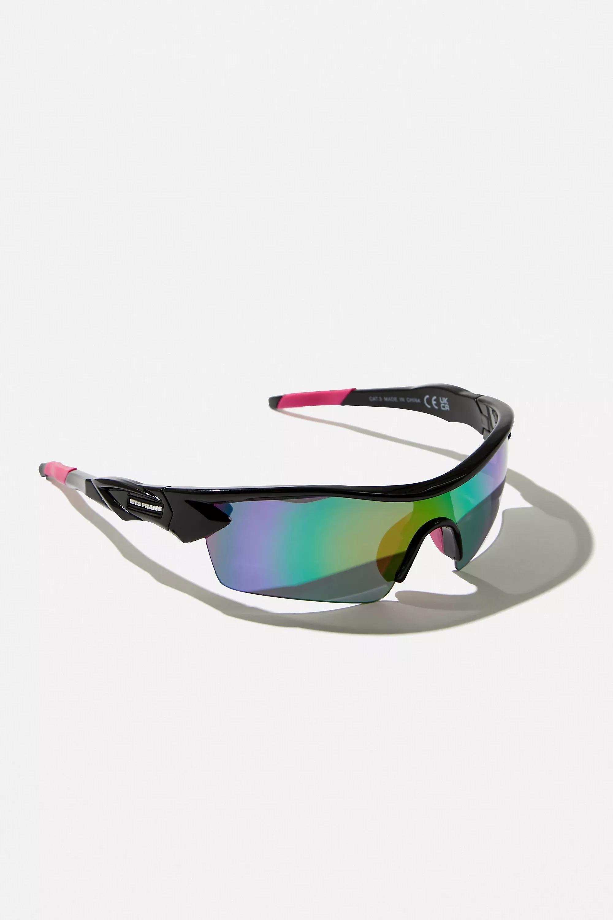 Pink Brooks Visor Sunglasses, PINK, large image number 2
