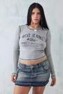 Urban Outfitters - Grey Bdg Varsity Champions Burnout T-Shirt