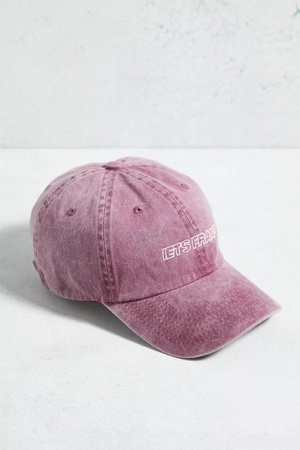 Urban Outfitters - Burgundy Embroidered Cap