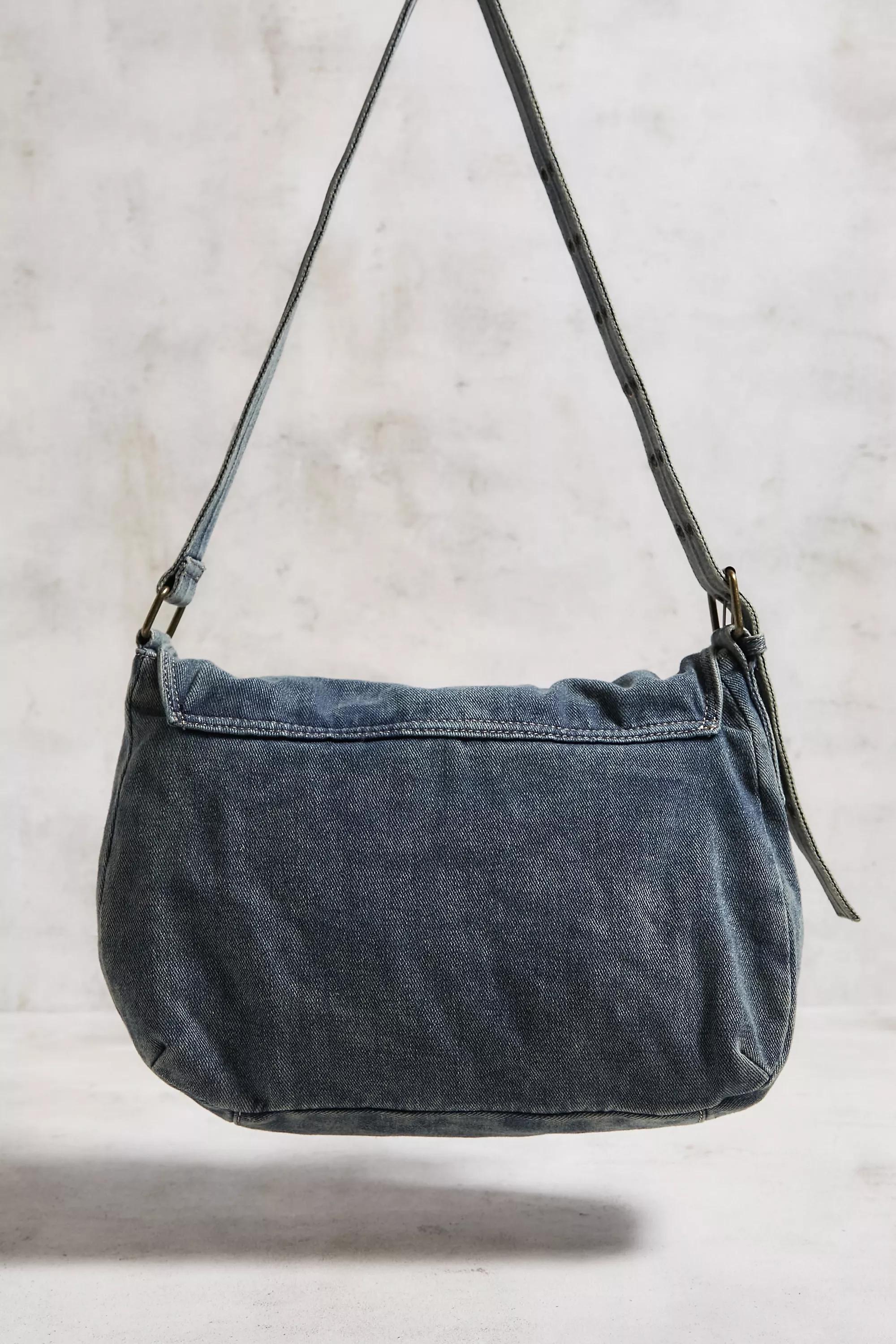 Blue Bdg Cara Denim Shoulder Bag, VINTAGE DENIM LIGHT, large image number 2
