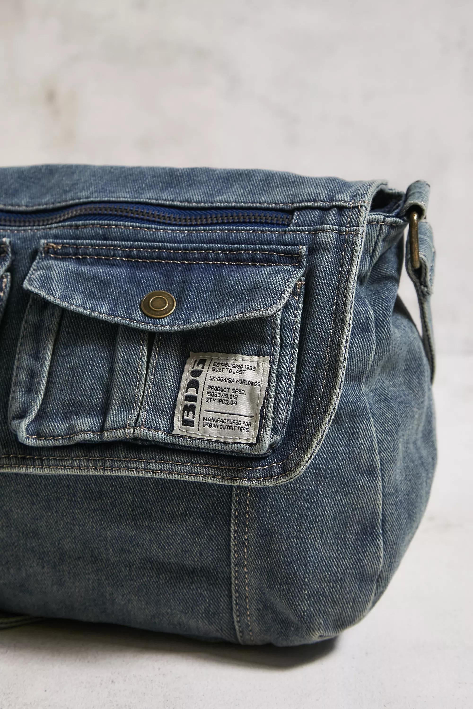 Blue Bdg Cara Denim Shoulder Bag, VINTAGE DENIM LIGHT, large image number 4