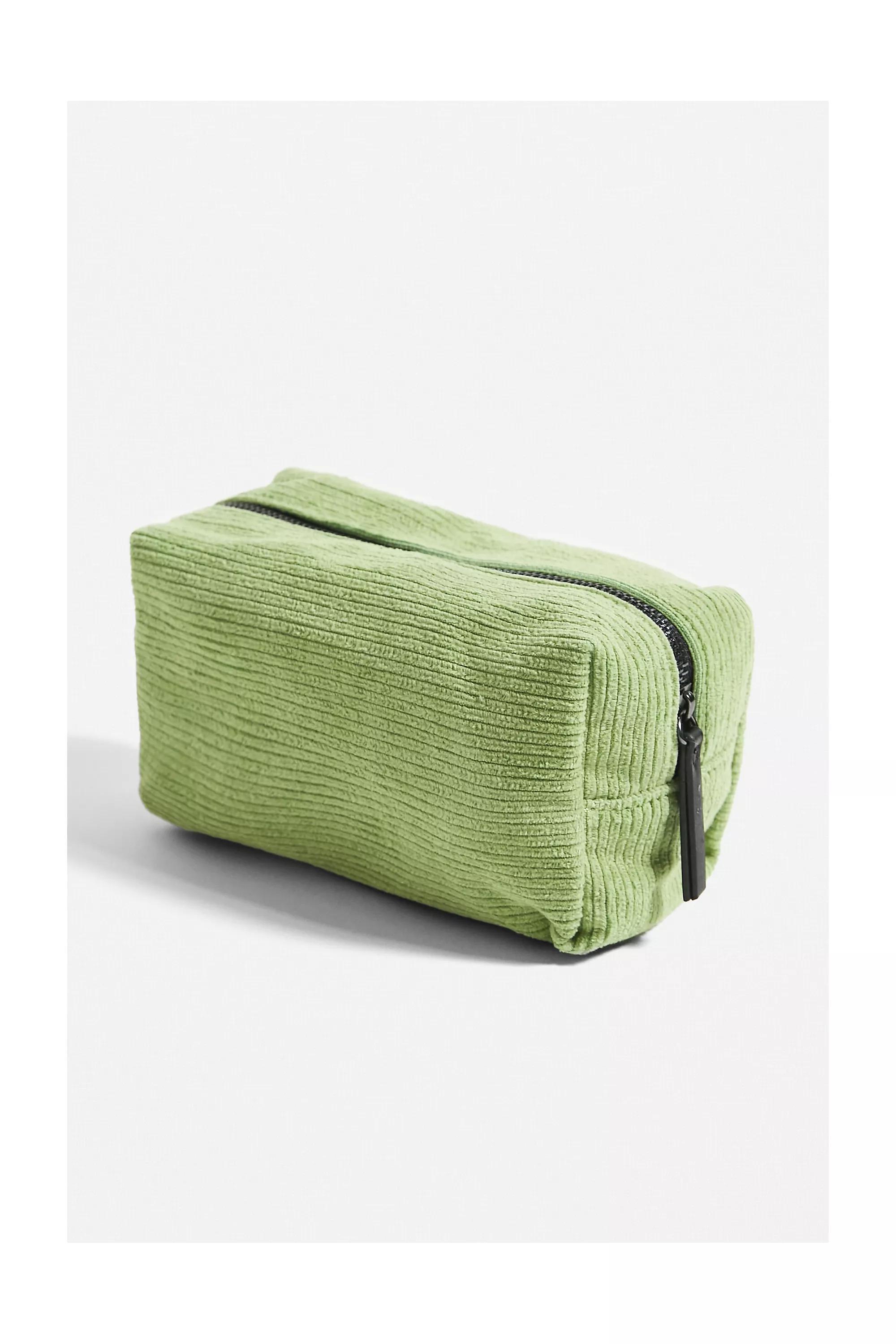 Green Large Corduroy Makeup Bag, , large image number 2