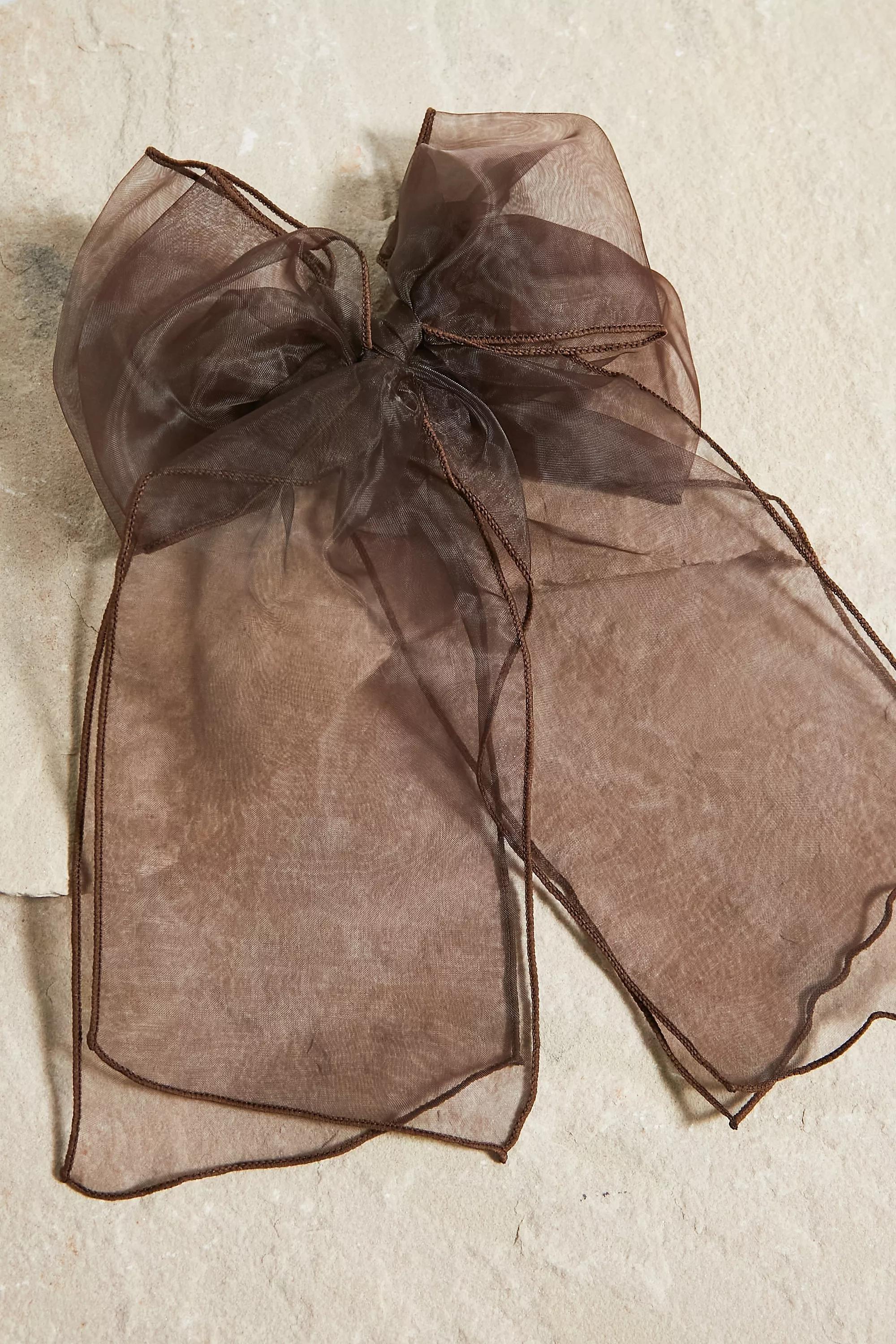 BRN Oversized Organza Bow Hair Clip, , large image number 1