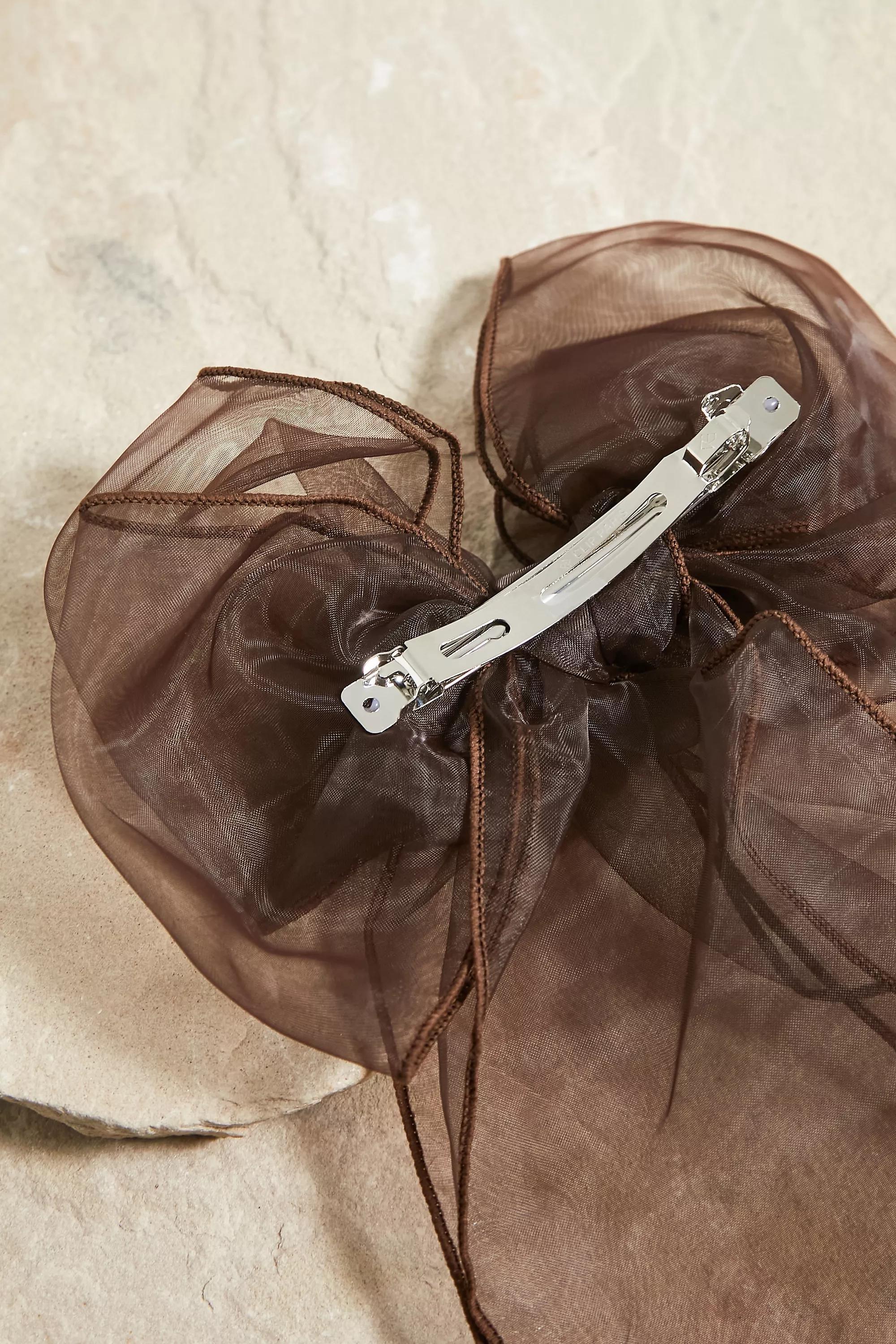 BRN Oversized Organza Bow Hair Clip, , large image number 2