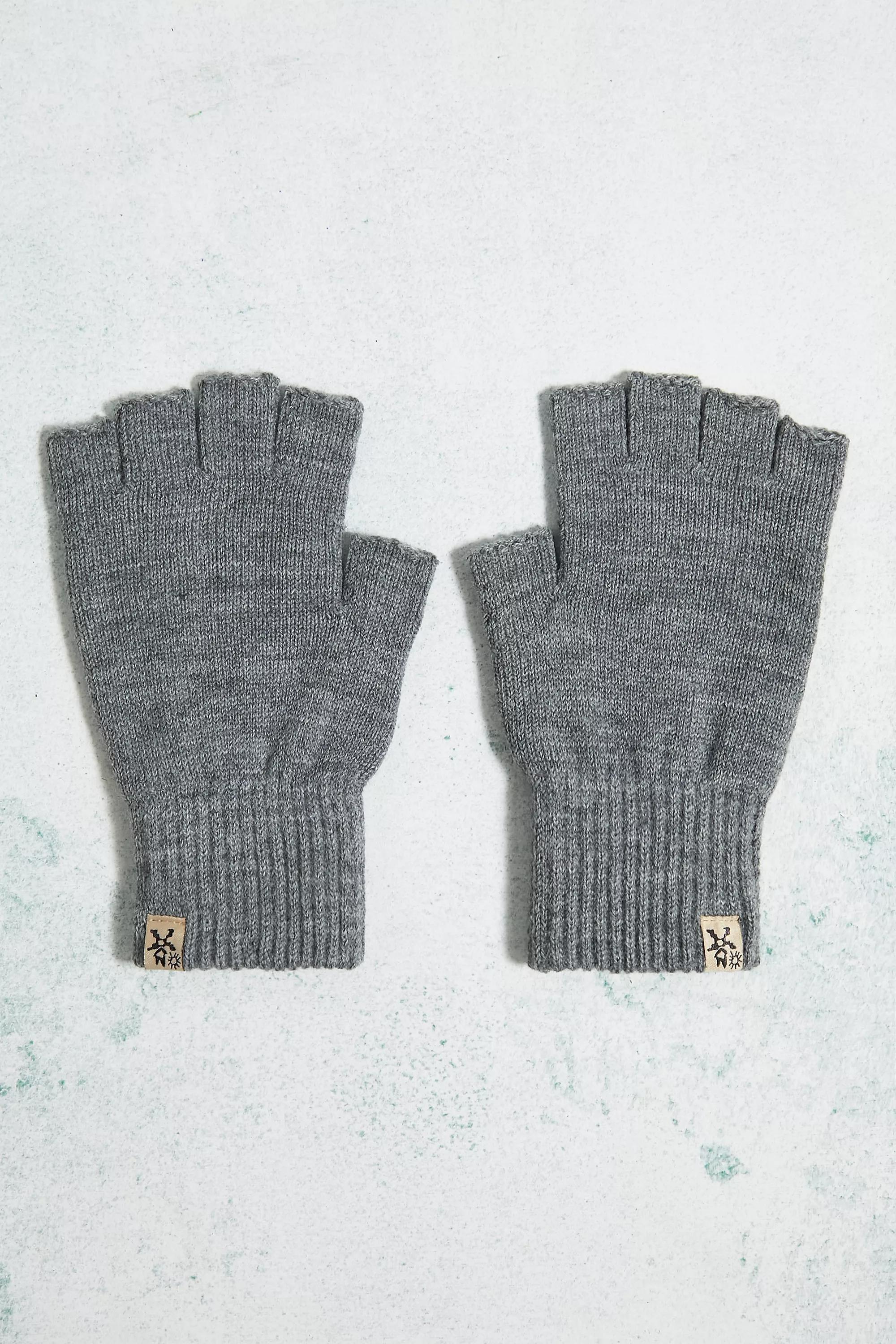 Grey Fingerless Gloves, , large image number 0